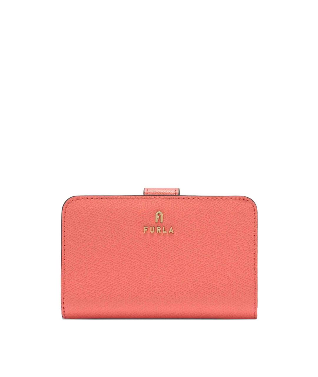 FURLA Коралловый кожаный кошелек, фото 1
