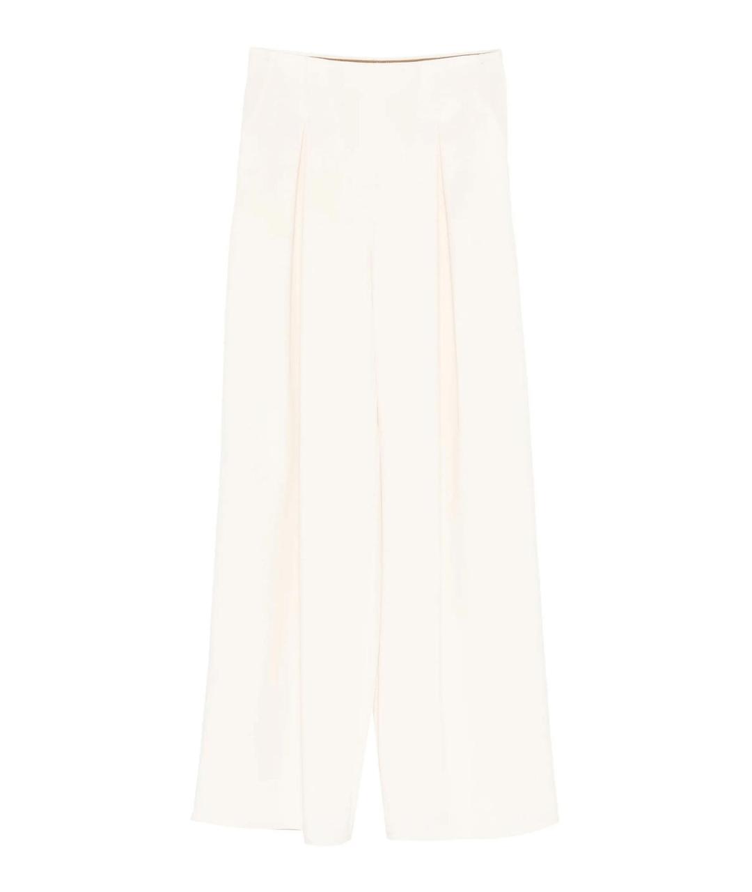 MAX MARA Белые брюки широкие, фото 1
