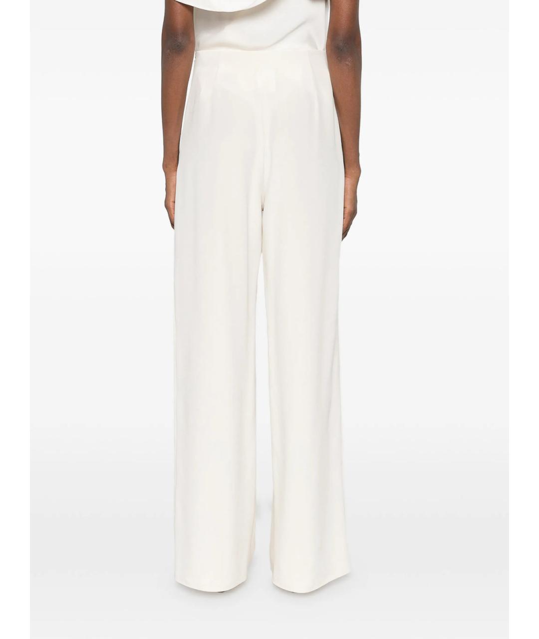 MAX MARA Белые брюки широкие, фото 4