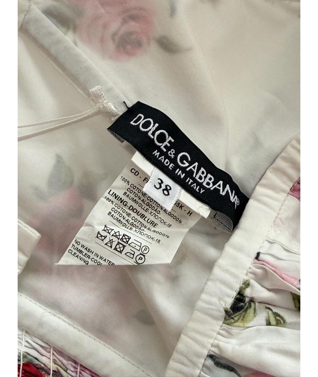 DOLCE&GABBANA Мульти хлопковый сарафан, фото 4
