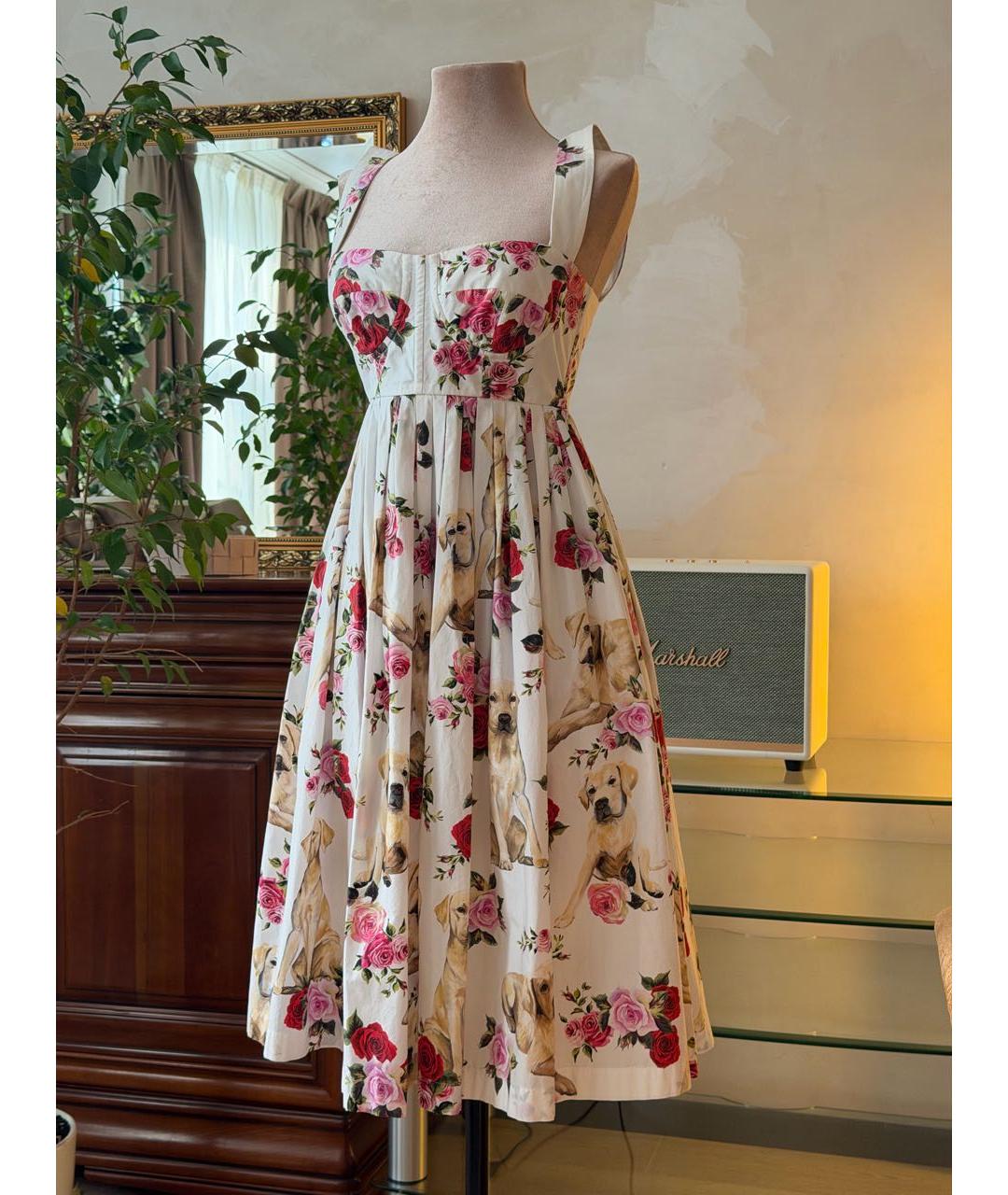 DOLCE&GABBANA Мульти хлопковый сарафан, фото 5