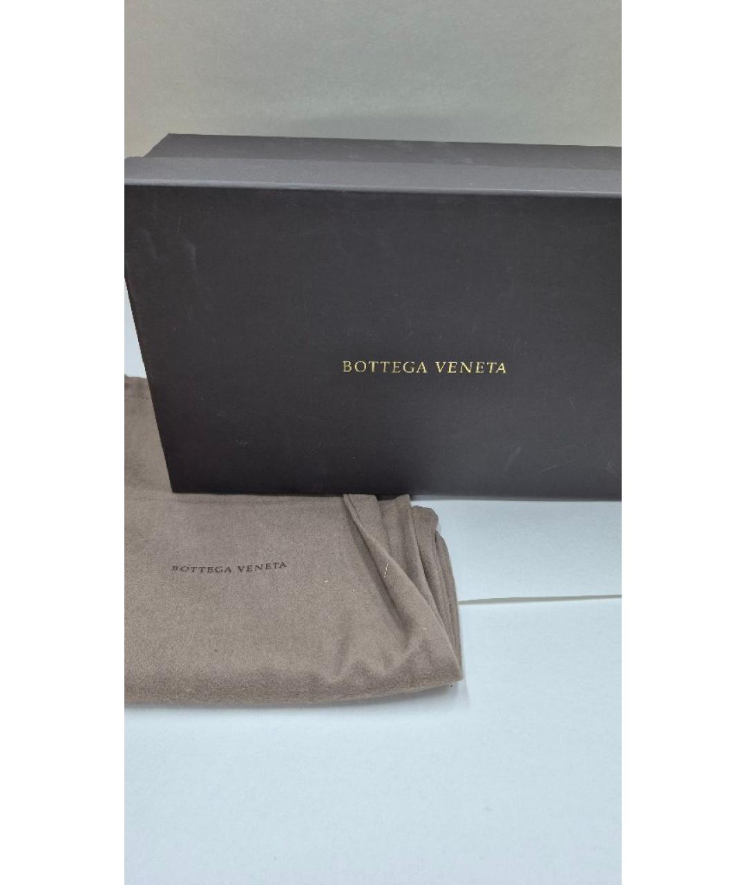 BOTTEGA VENETA Черные бархатные слипоны, фото 5