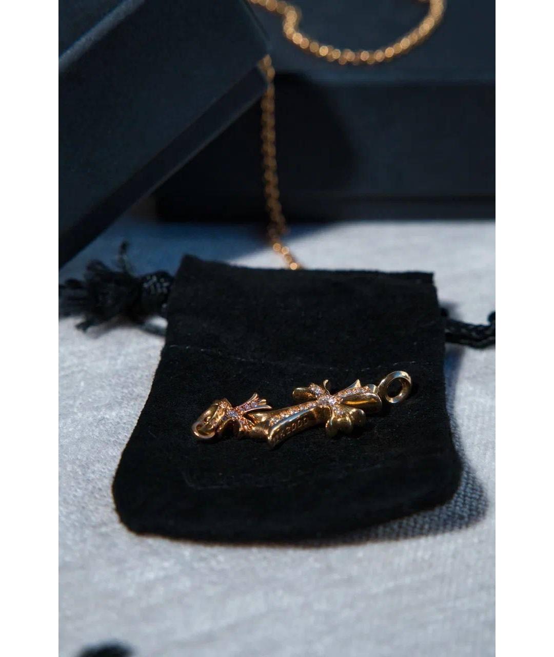 CHROME HEARTS Золотая цепочка/подвеска из желтого золота, фото 3