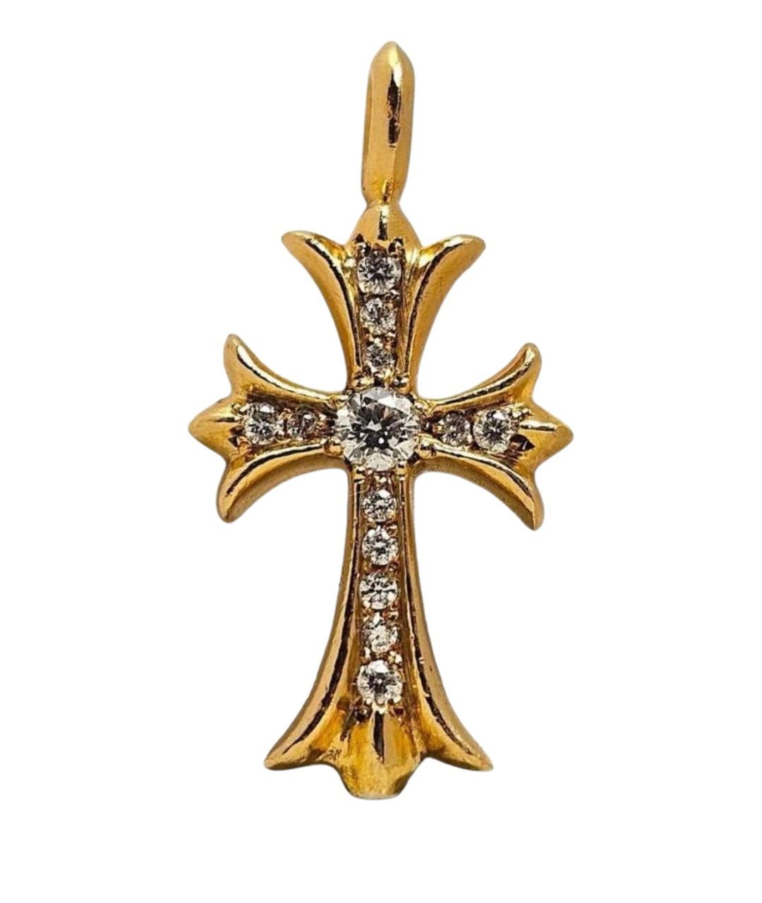 CHROME HEARTS Золотая цепочка/подвеска из желтого золота, фото 1