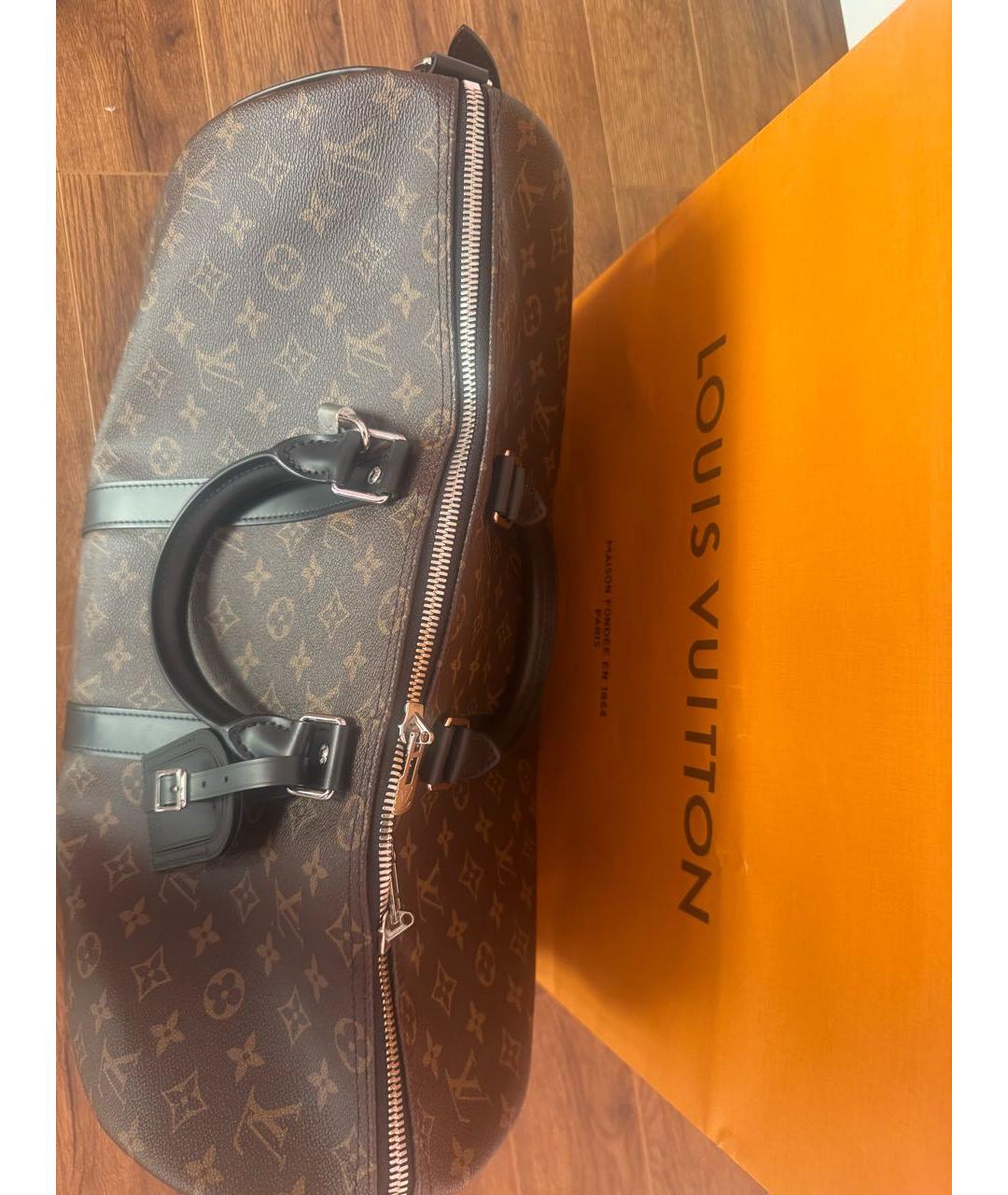 LOUIS VUITTON Коричневая сумка с короткими ручками, фото 3