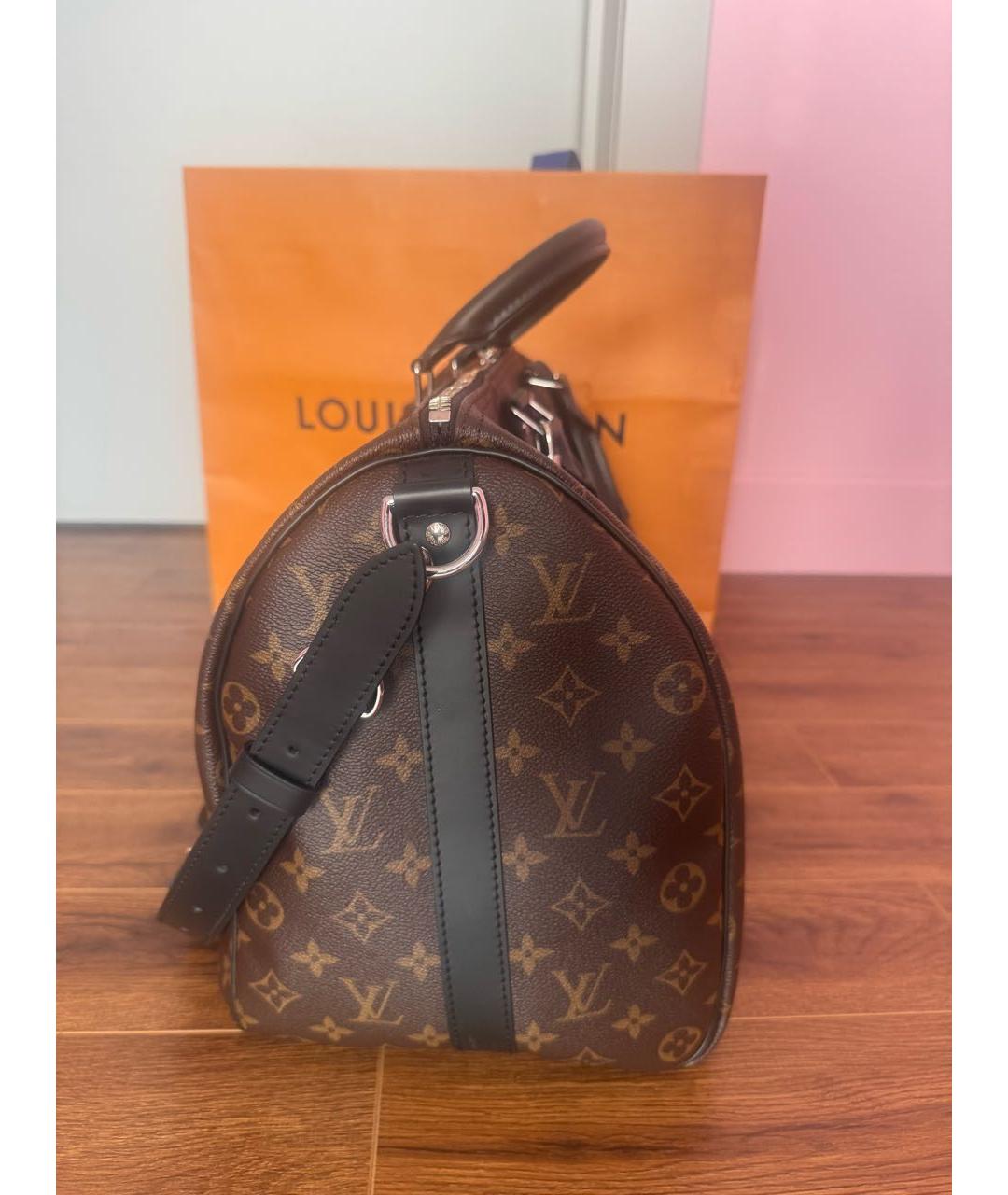 LOUIS VUITTON Коричневая сумка с короткими ручками, фото 2
