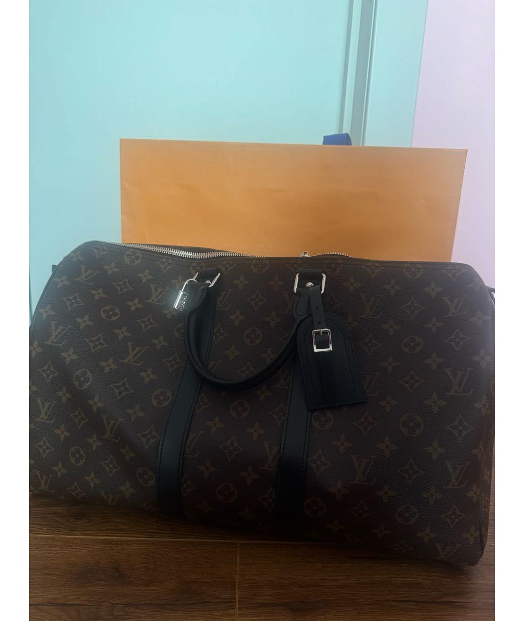 LOUIS VUITTON Коричневая сумка с короткими ручками, фото 5