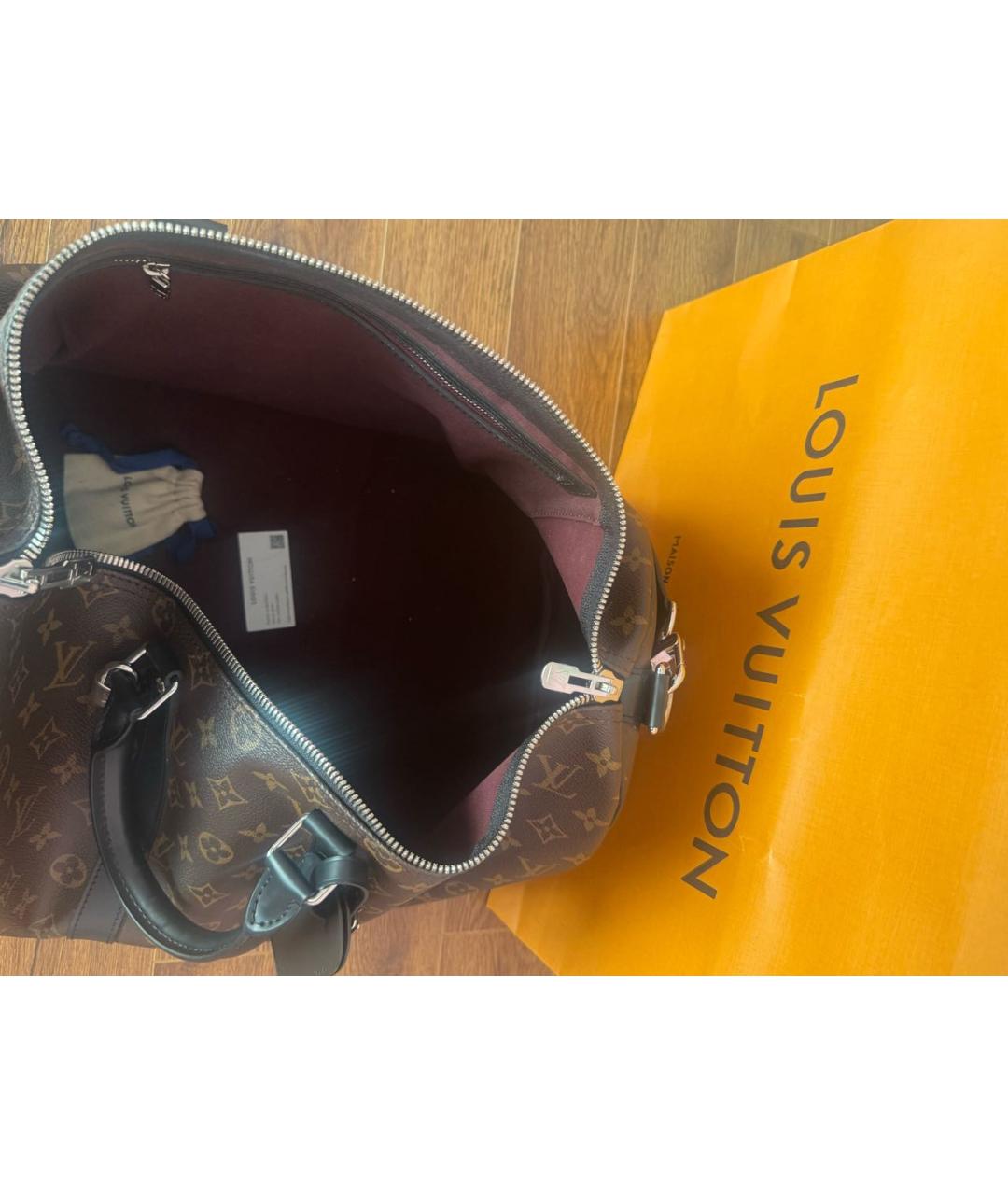 LOUIS VUITTON Коричневая сумка с короткими ручками, фото 4