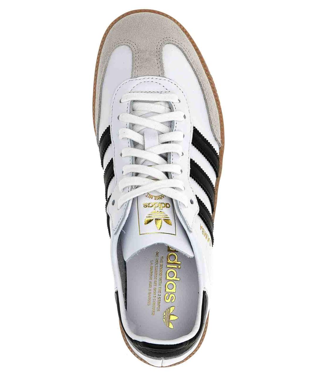 ADIDAS Белые замшевые низкие кроссовки / кеды, фото 4