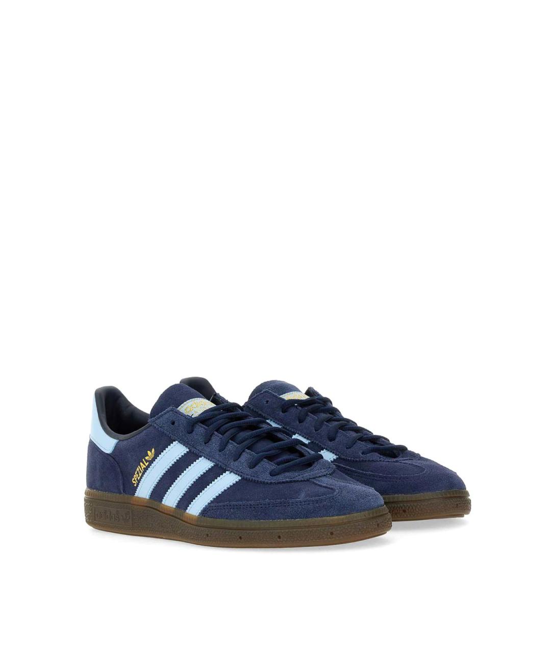 ADIDAS Синие кожаные кеды, фото 2