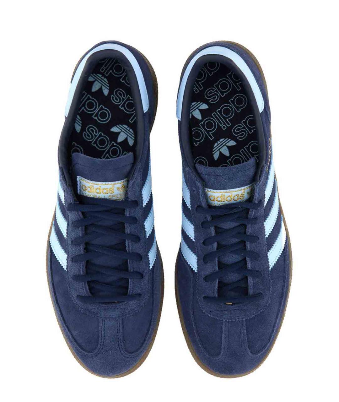 ADIDAS Синие кожаные кеды, фото 3