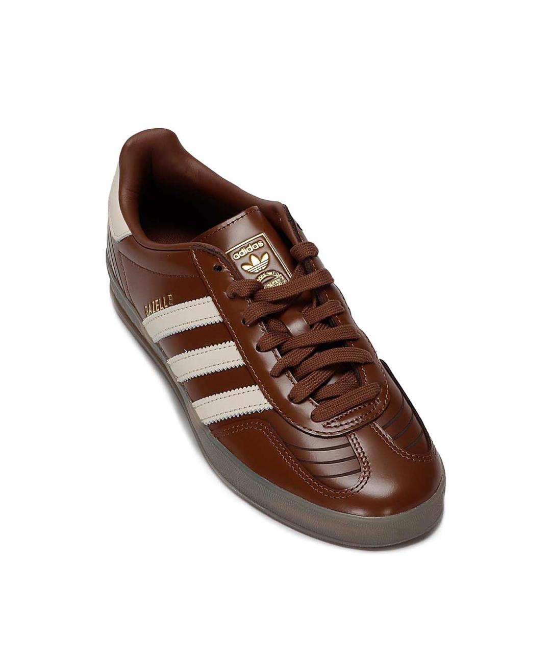 ADIDAS Коричневые кожаные низкие кроссовки / кеды, фото 2