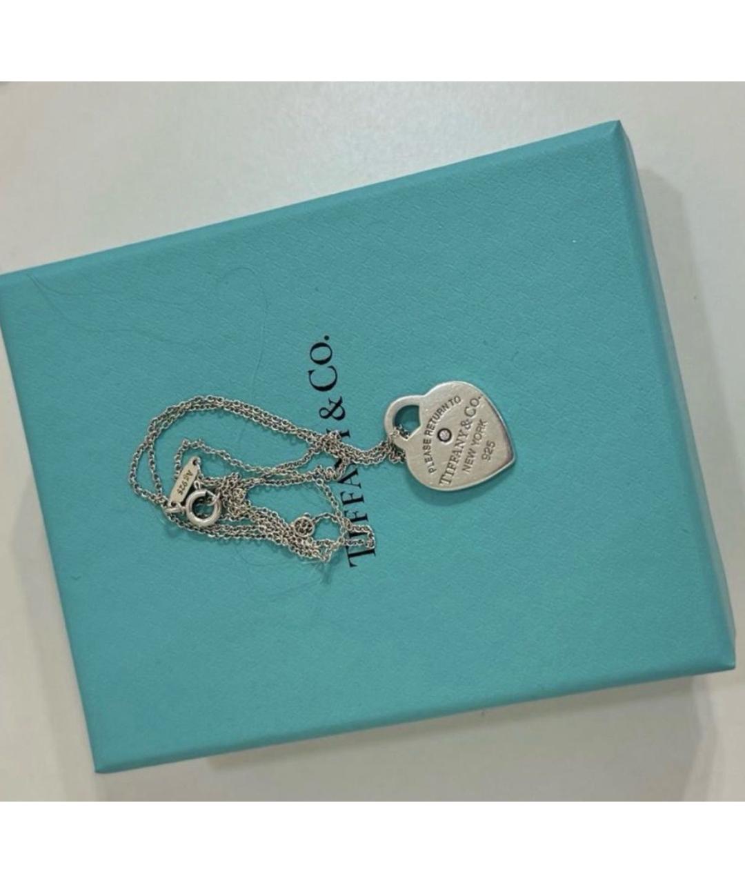 TIFFANY&CO Белое серебряное колье, фото 2
