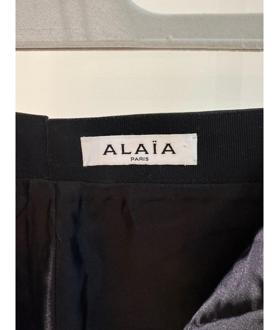 ALAIA Черные кожаные шорты, фото 3
