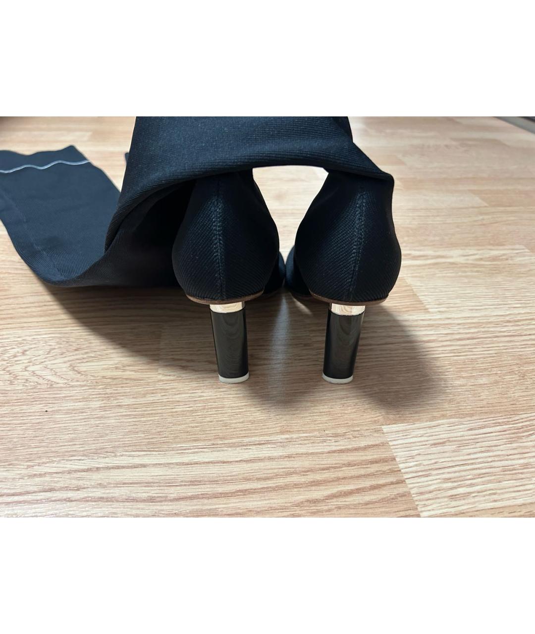 VETEMENTS Черные ботфорты, фото 5