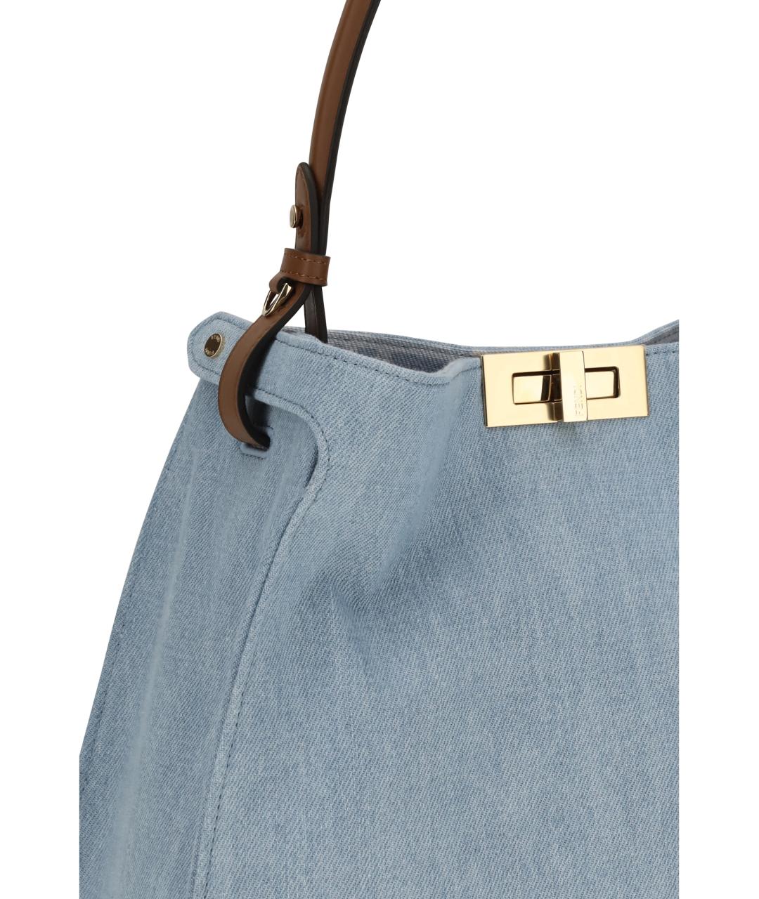FENDI Кожаная сумка через плечо, фото 4