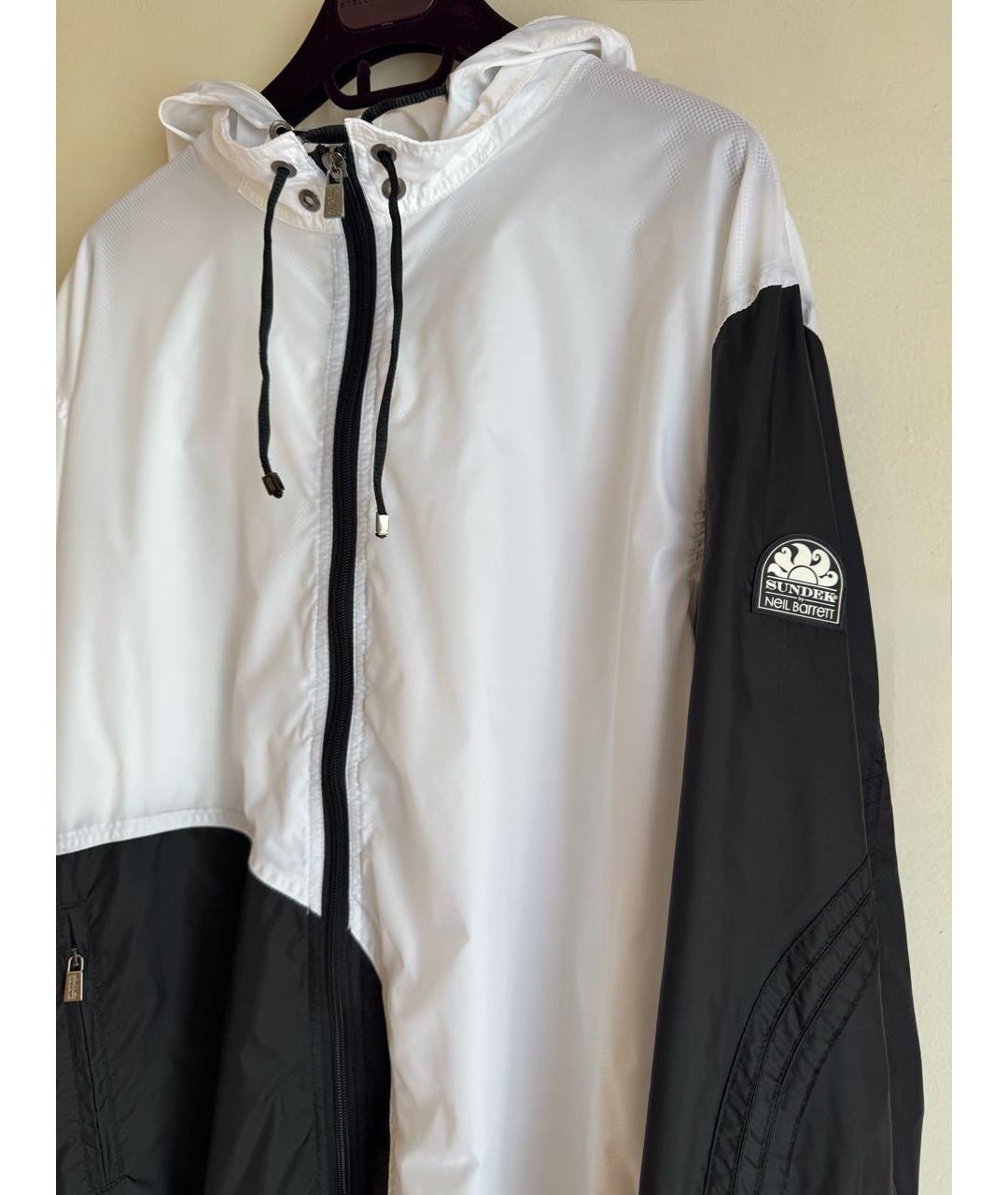 NEIL BARRETT Белая полиамидовая куртка, фото 5