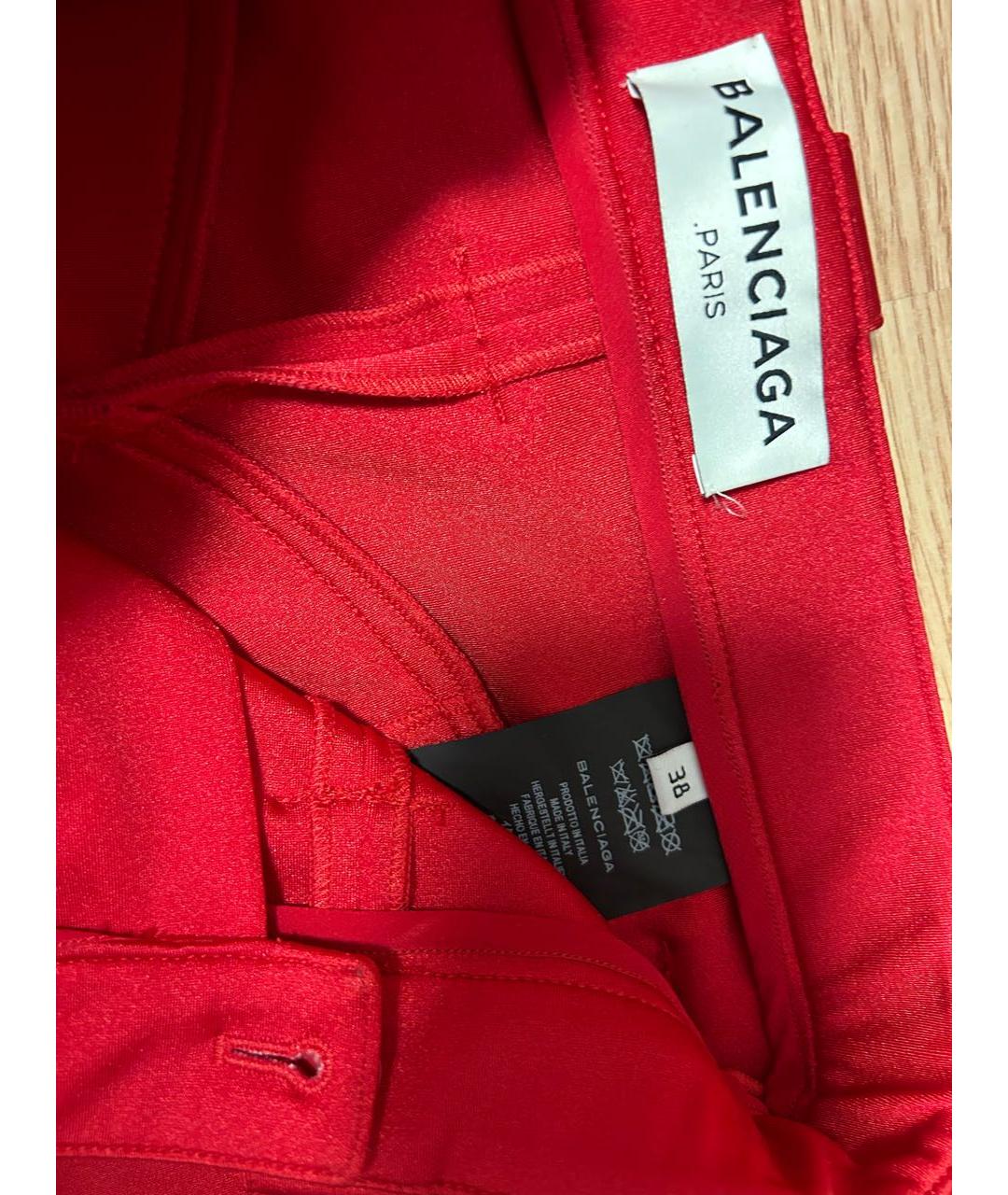 BALENCIAGA Красные ботфорты, фото 5
