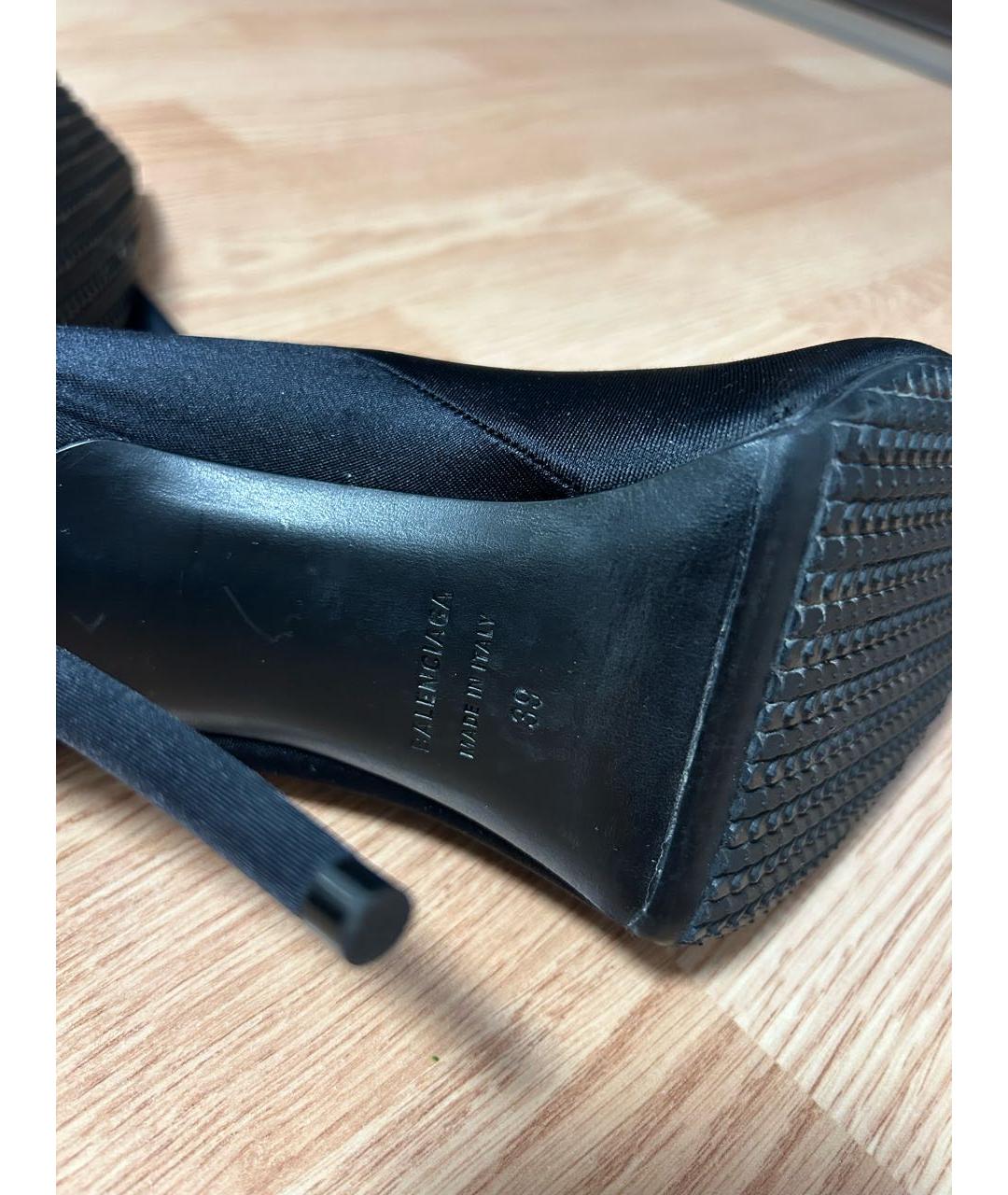 BALENCIAGA Черные ботфорты, фото 2