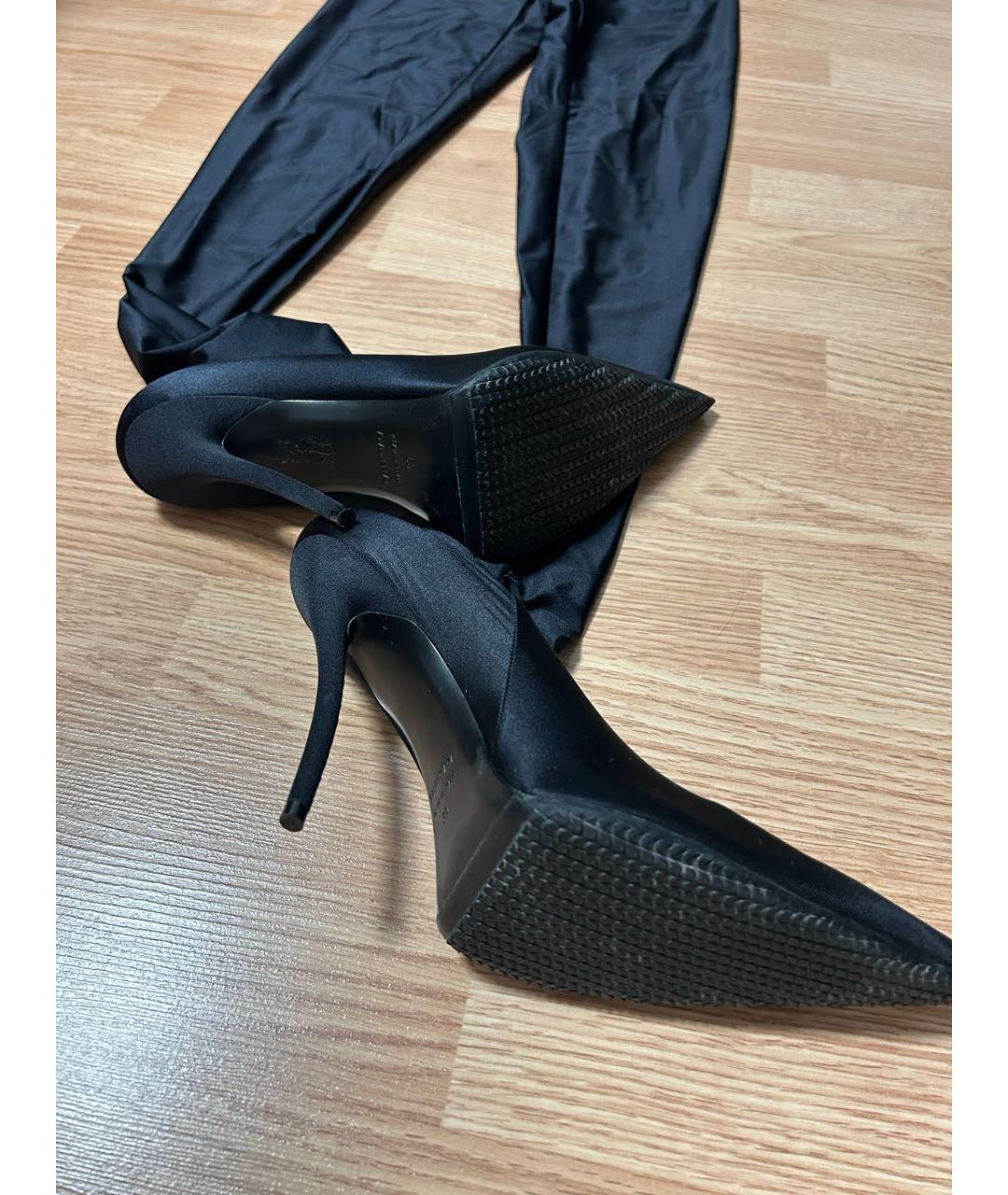 BALENCIAGA Черные ботфорты, фото 3