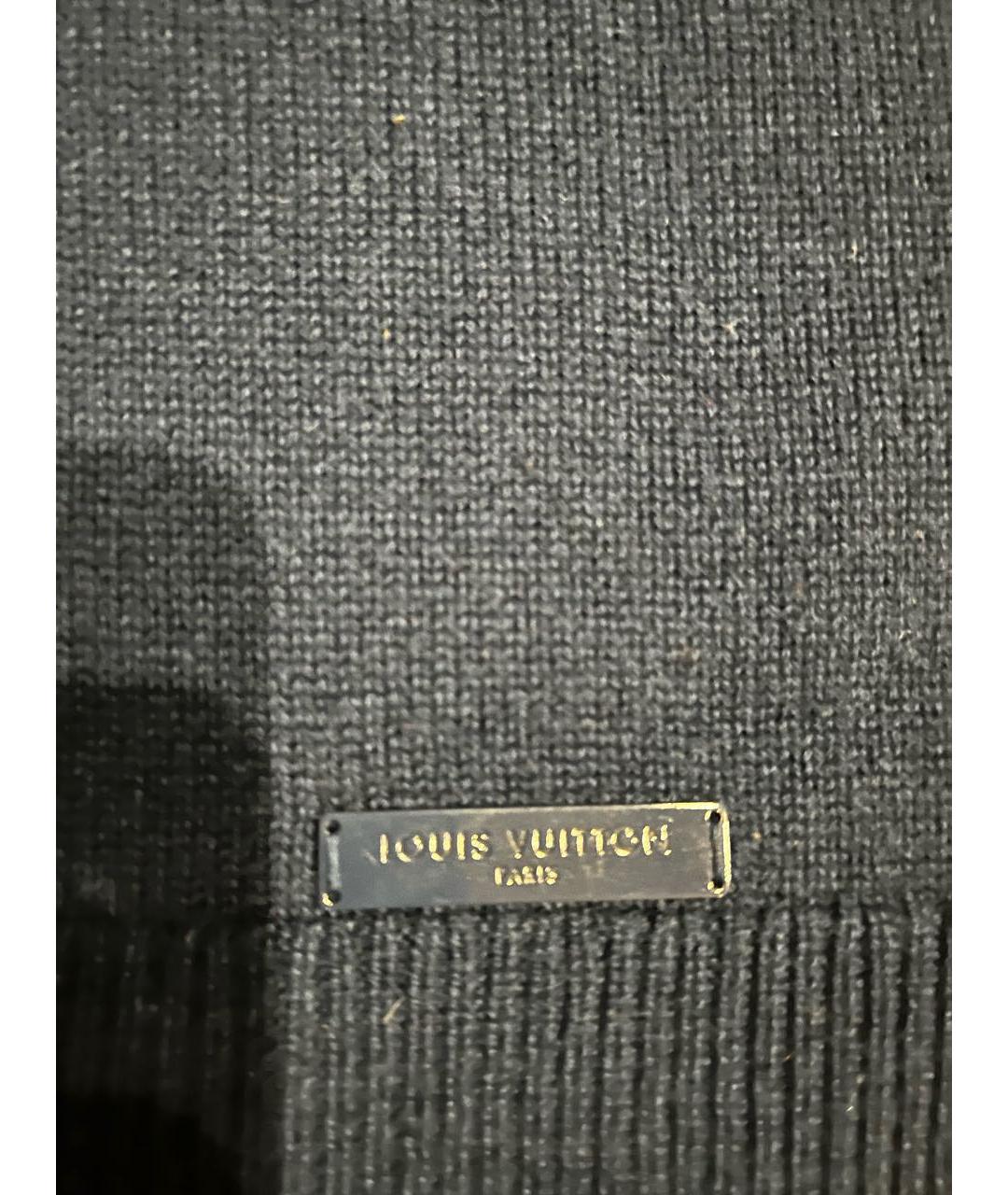 LOUIS VUITTON Темно-синее кашемировое повседневное платье, фото 2