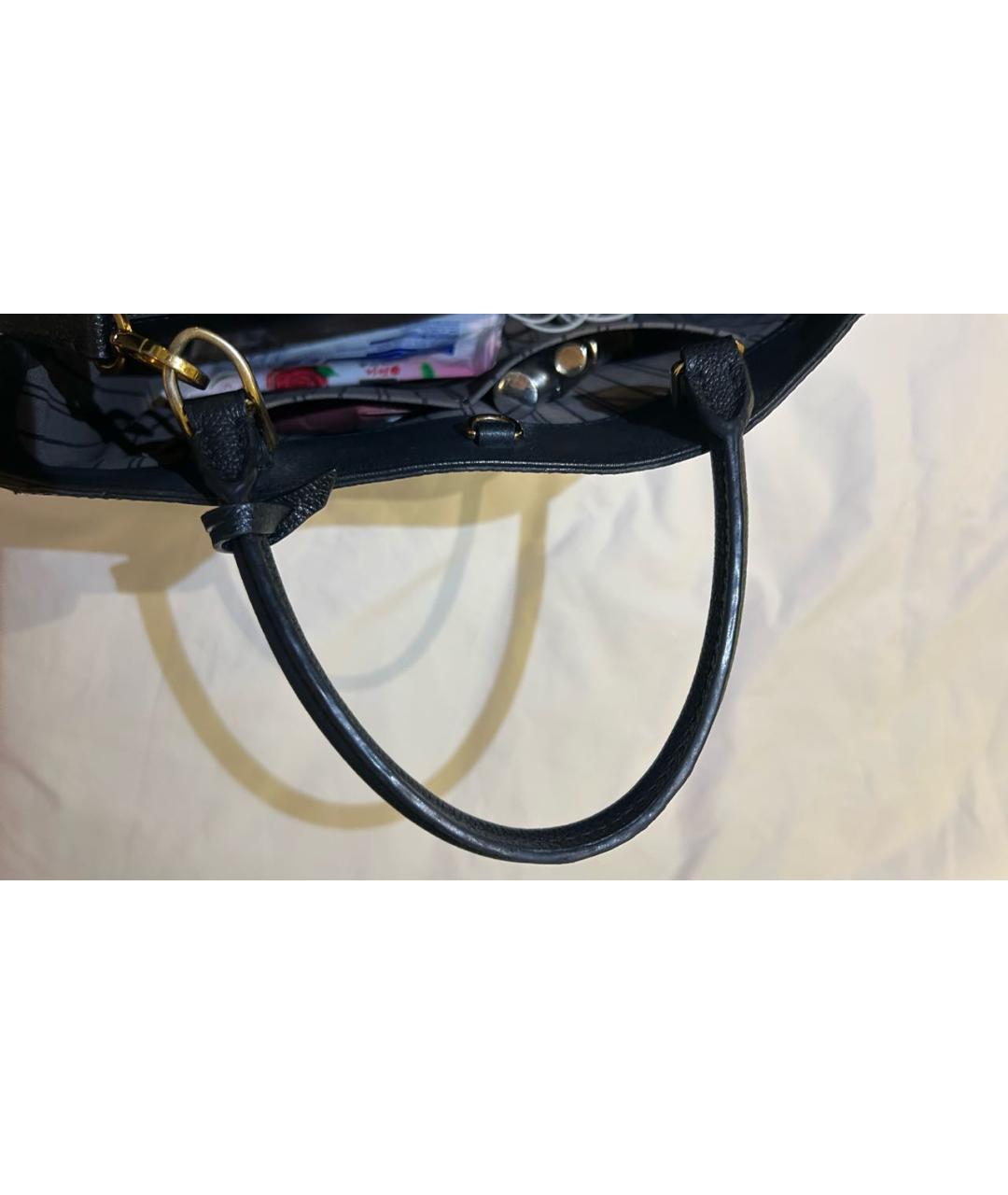 LOUIS VUITTON Темно-синяя сумка с короткими ручками, фото 6