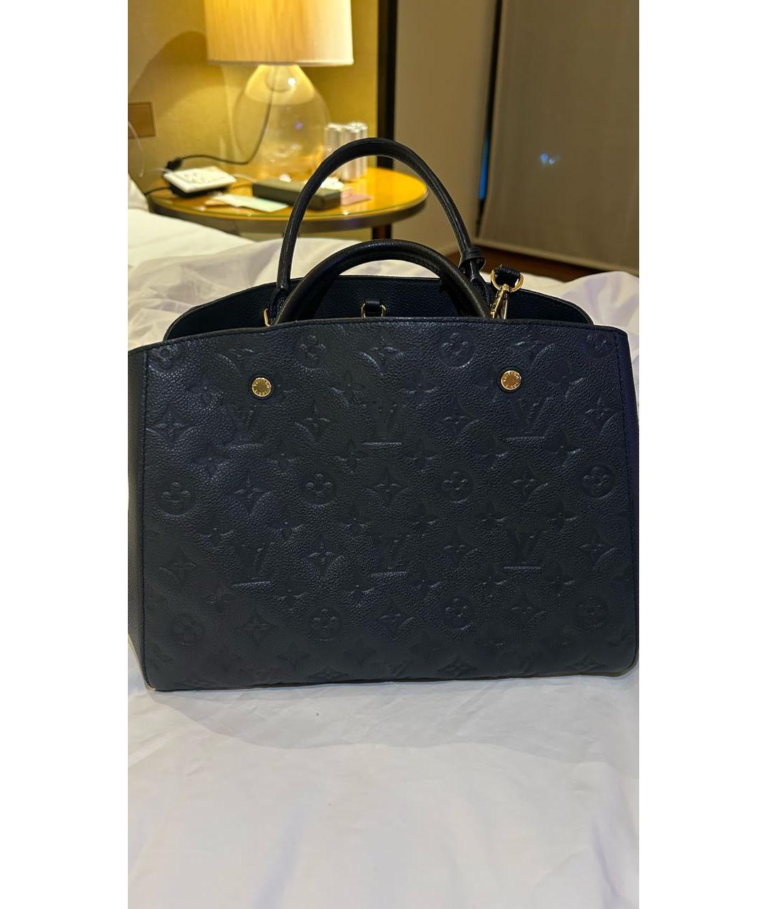 LOUIS VUITTON Темно-синяя сумка с короткими ручками, фото 9