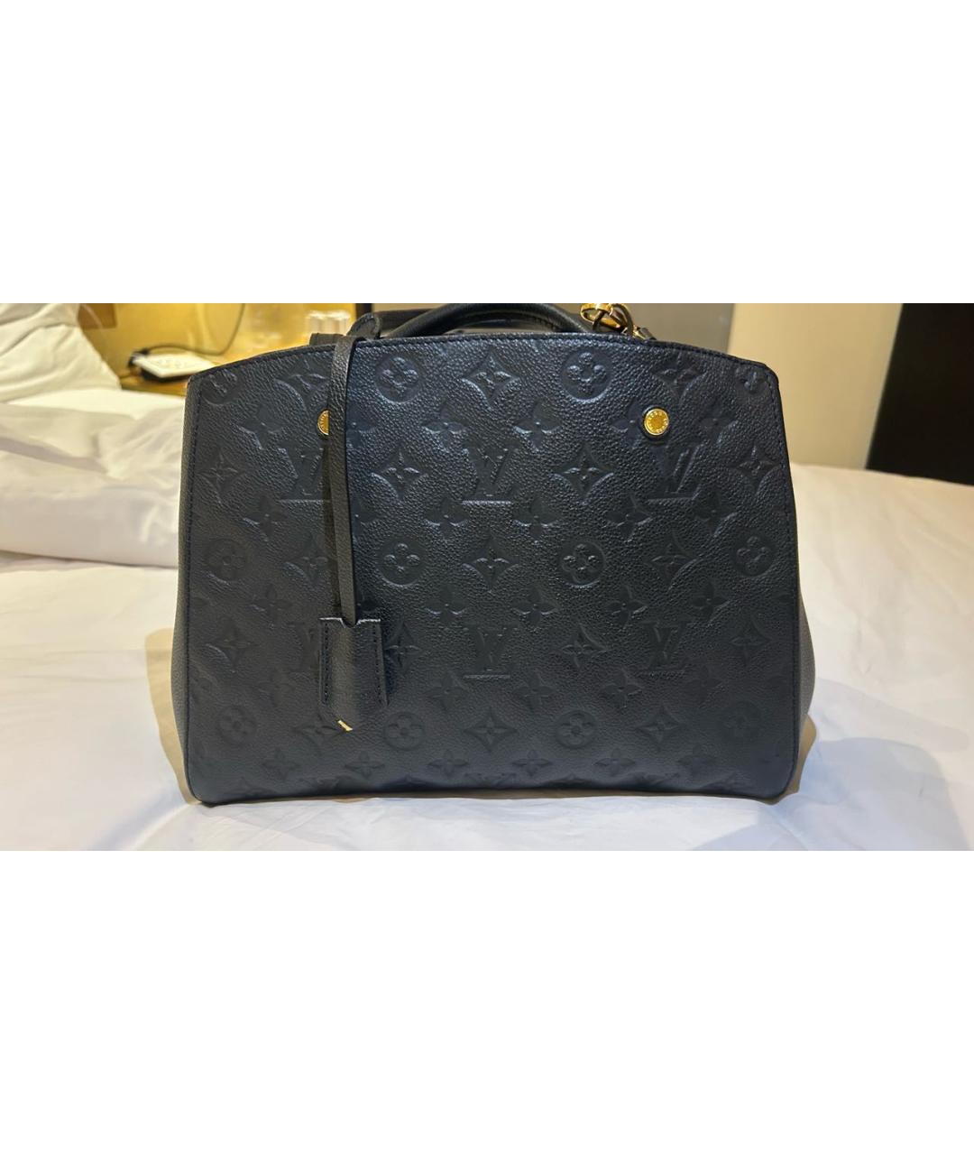 LOUIS VUITTON Темно-синяя сумка с короткими ручками, фото 3