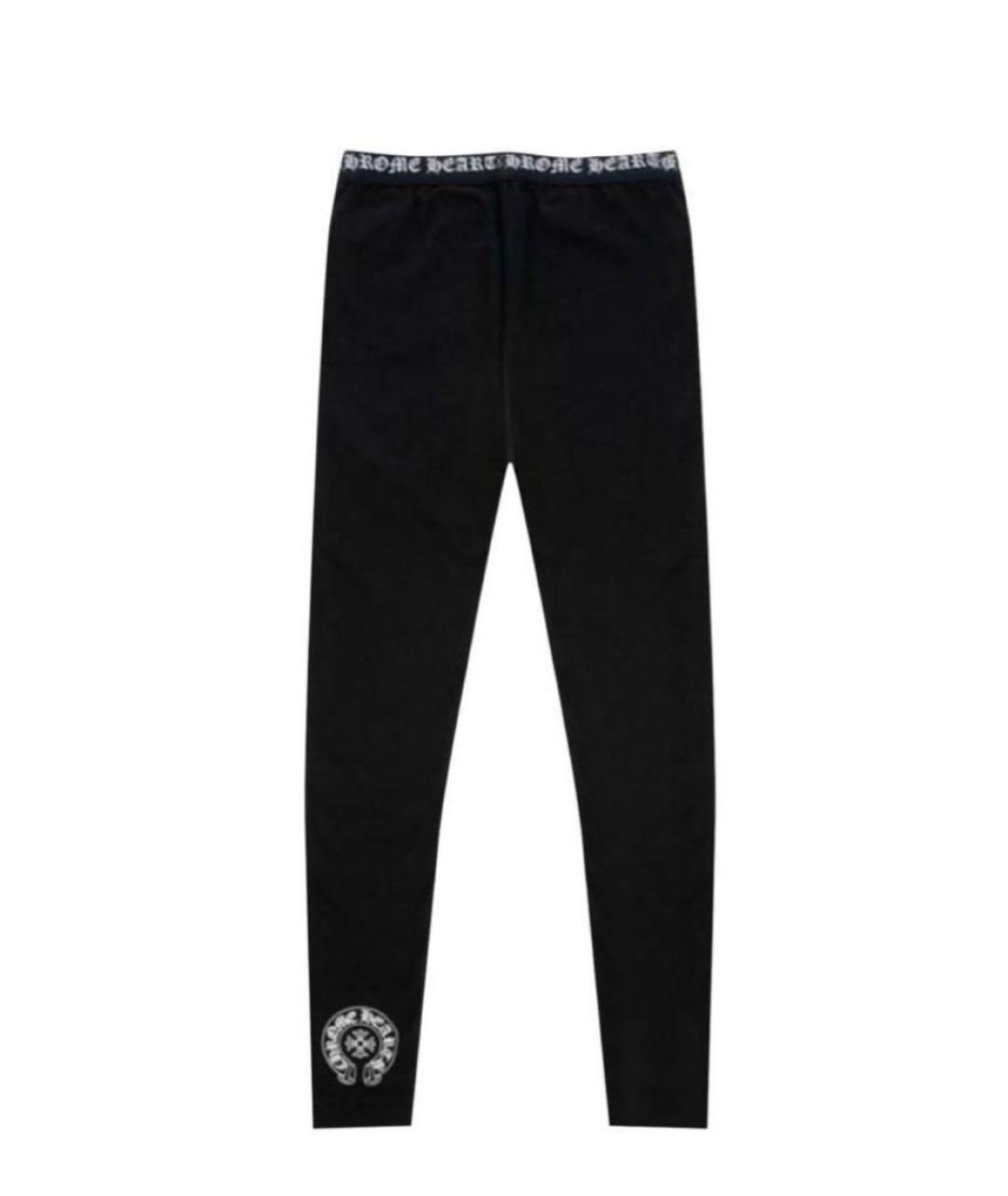 CHROME HEARTS Черные леггинсы и велосипедки, фото 5