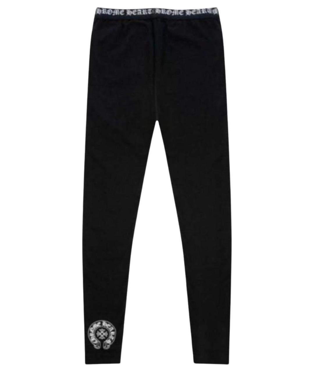 CHROME HEARTS Черные леггинсы и велосипедки, фото 1