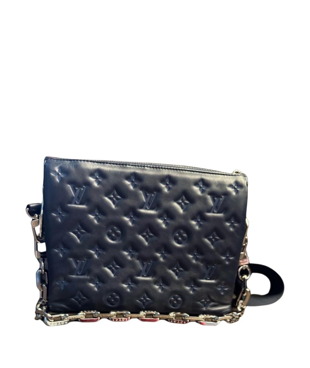 LOUIS VUITTON Темно-синяя кожаная сумка через плечо, фото 1