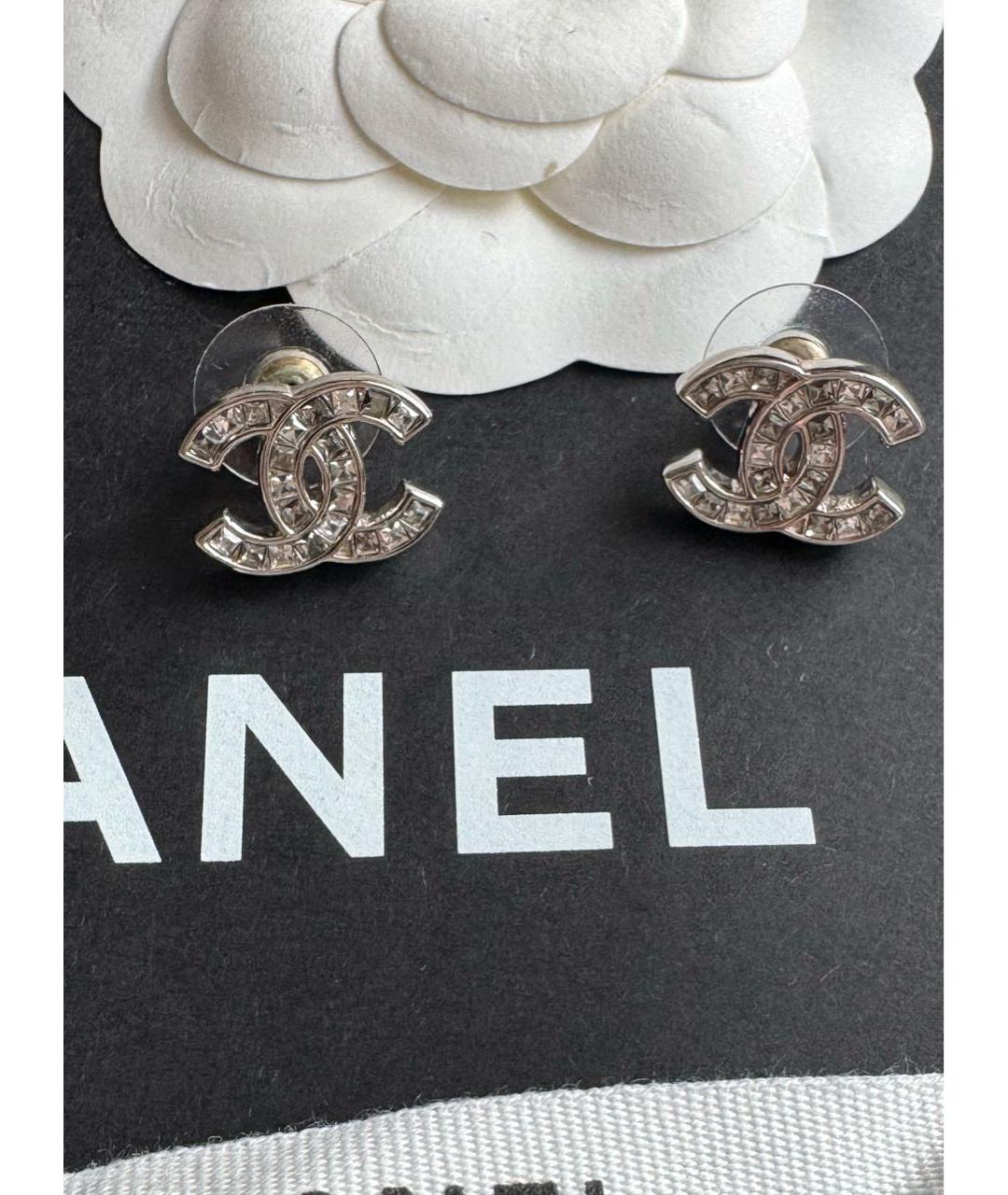 CHANEL Серебряные латунные серьги, фото 3