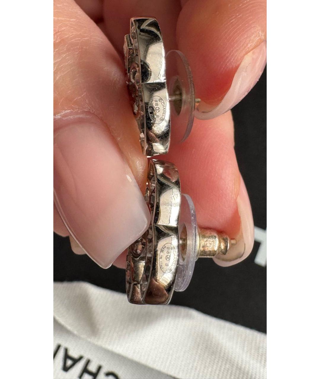 CHANEL Серебряные латунные серьги, фото 5