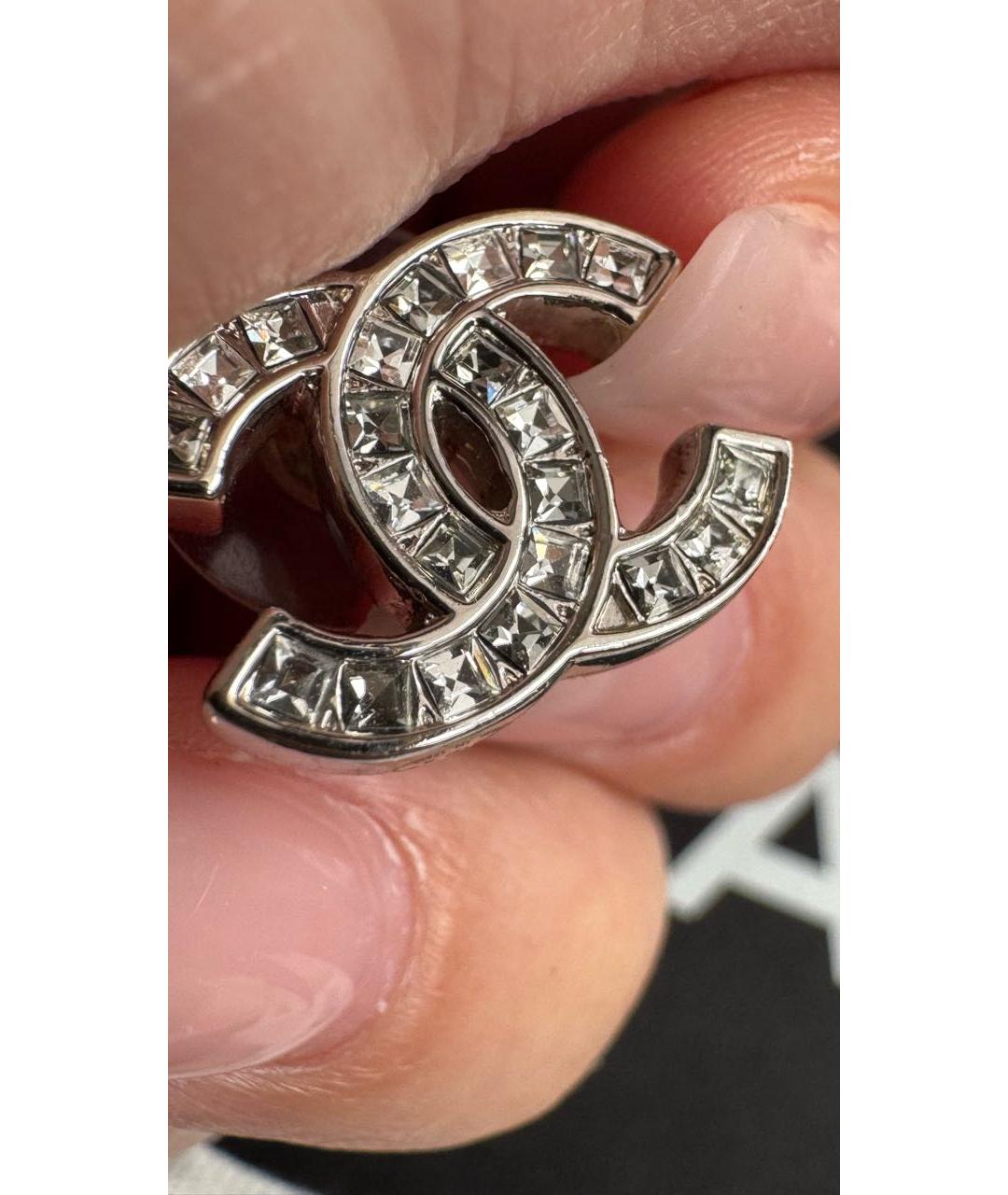 CHANEL Серебряные латунные серьги, фото 4