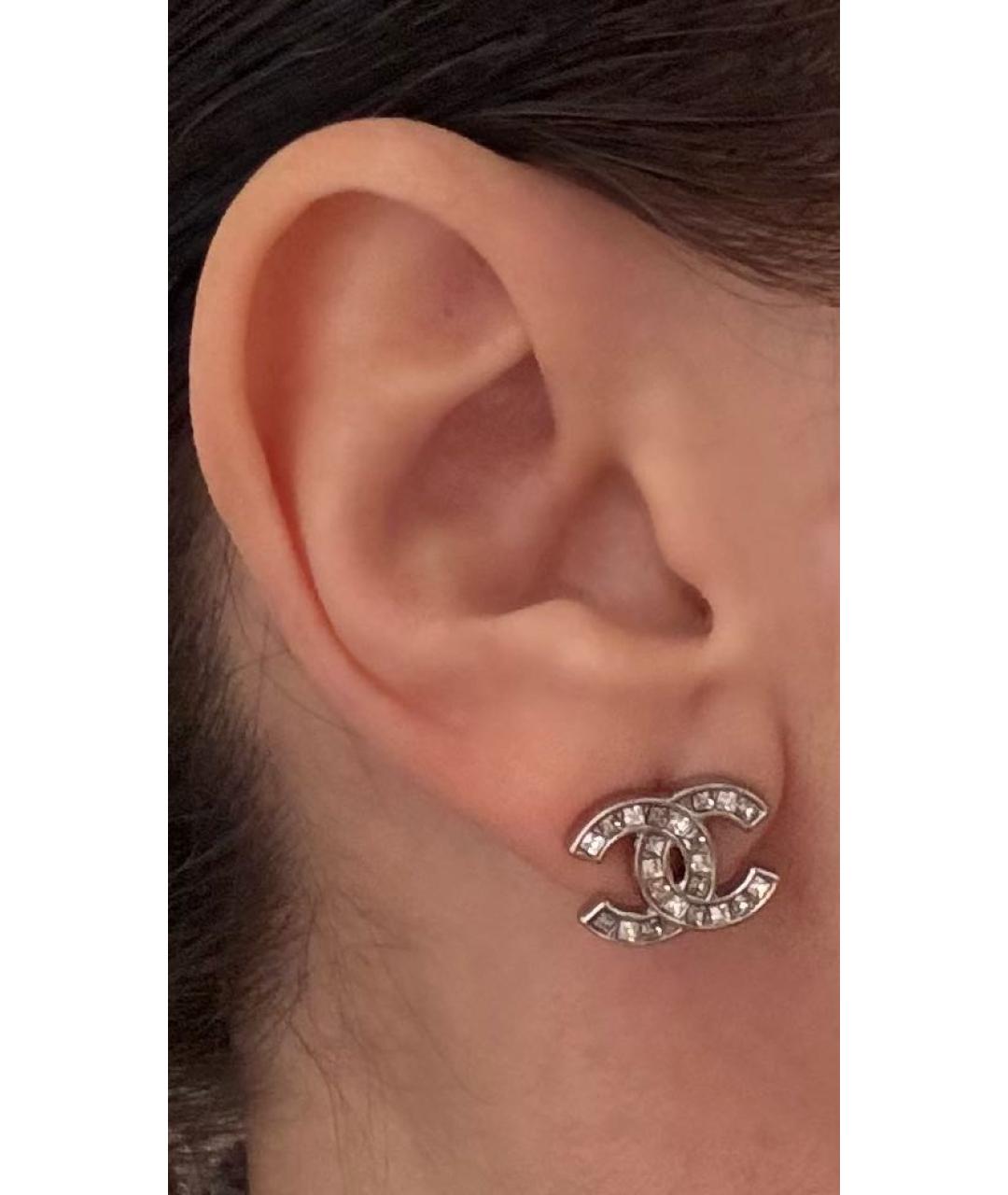 CHANEL Серебряные латунные серьги, фото 7
