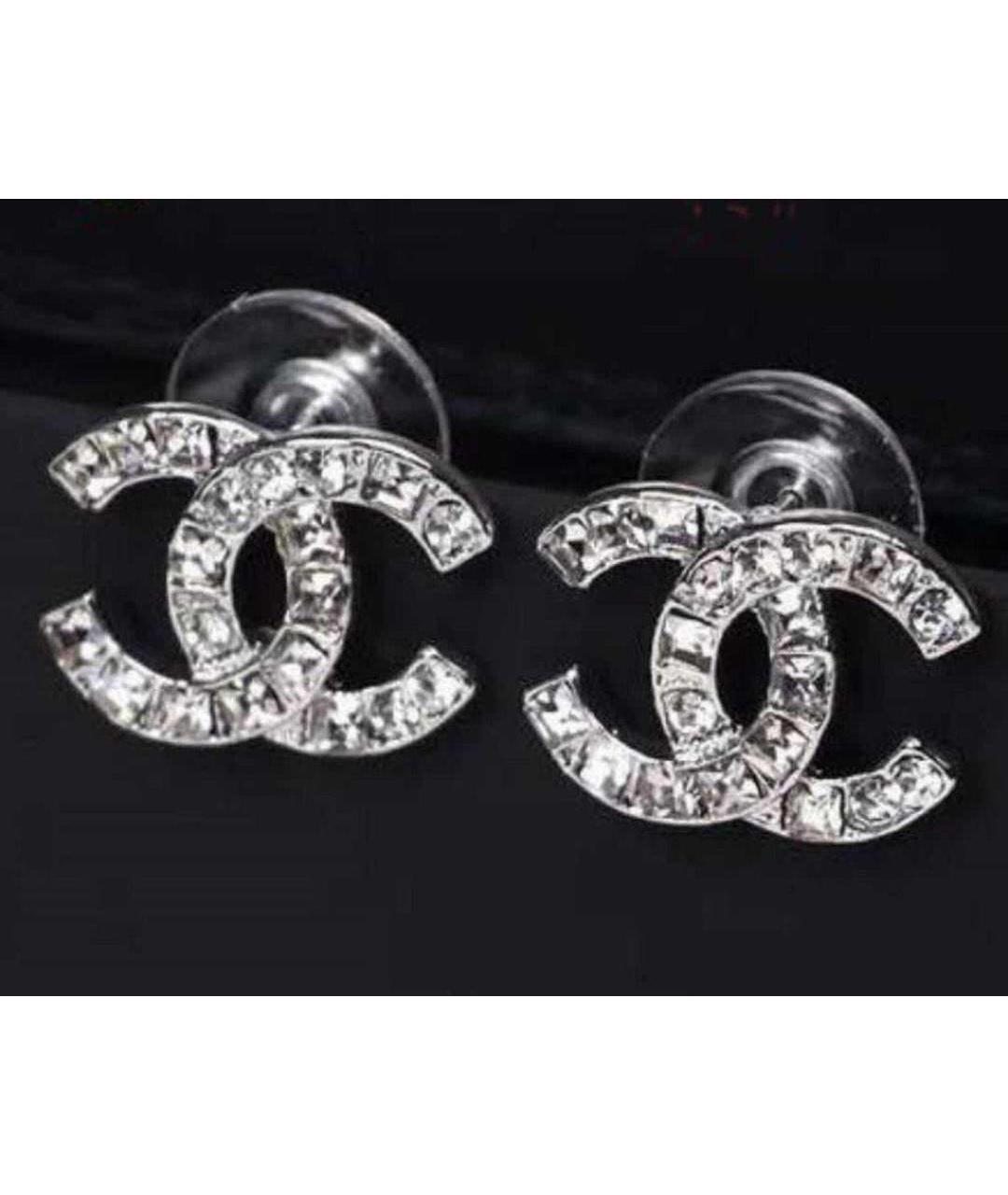 CHANEL Серебряные латунные серьги, фото 8