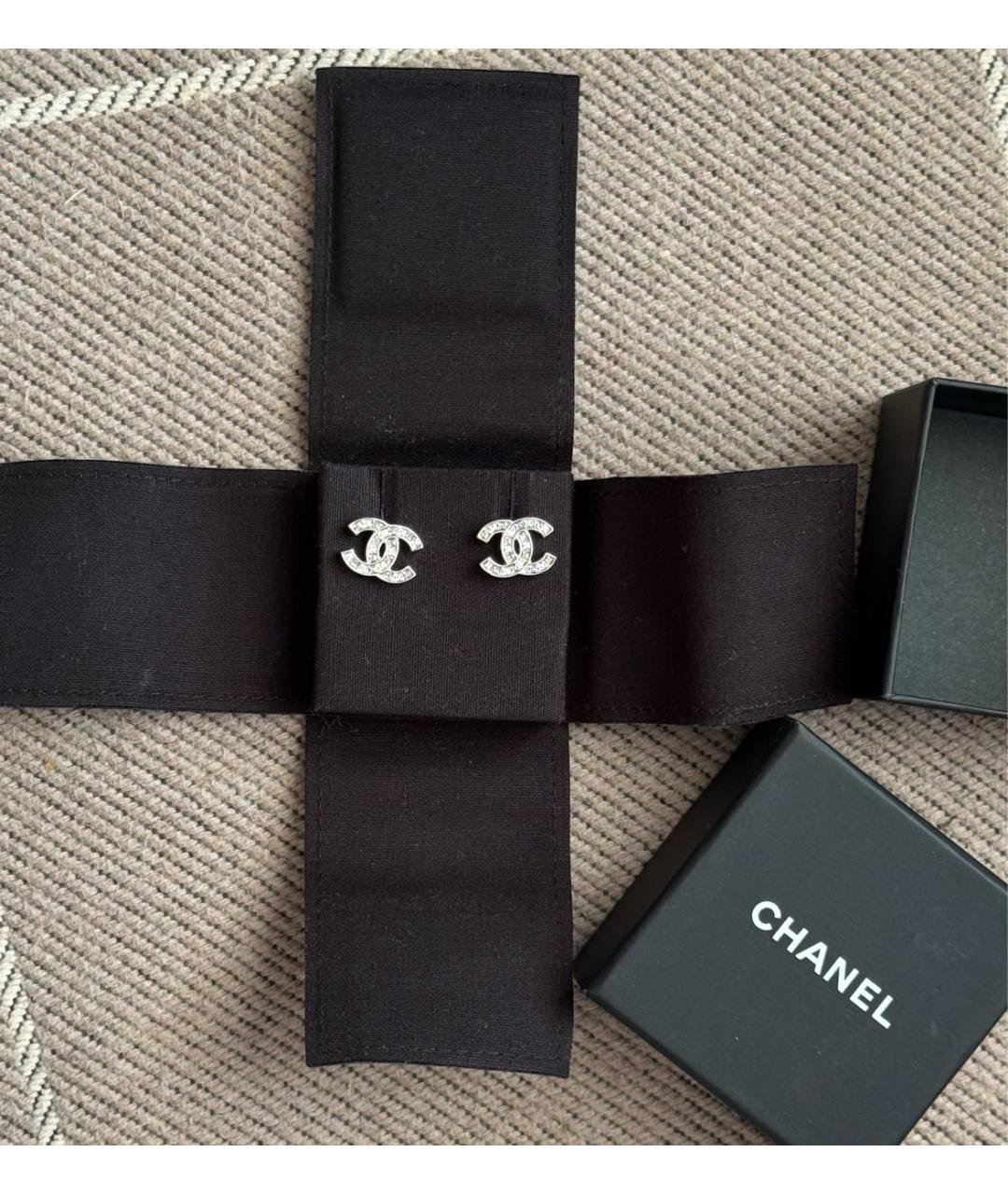 CHANEL Серебряные латунные серьги, фото 2