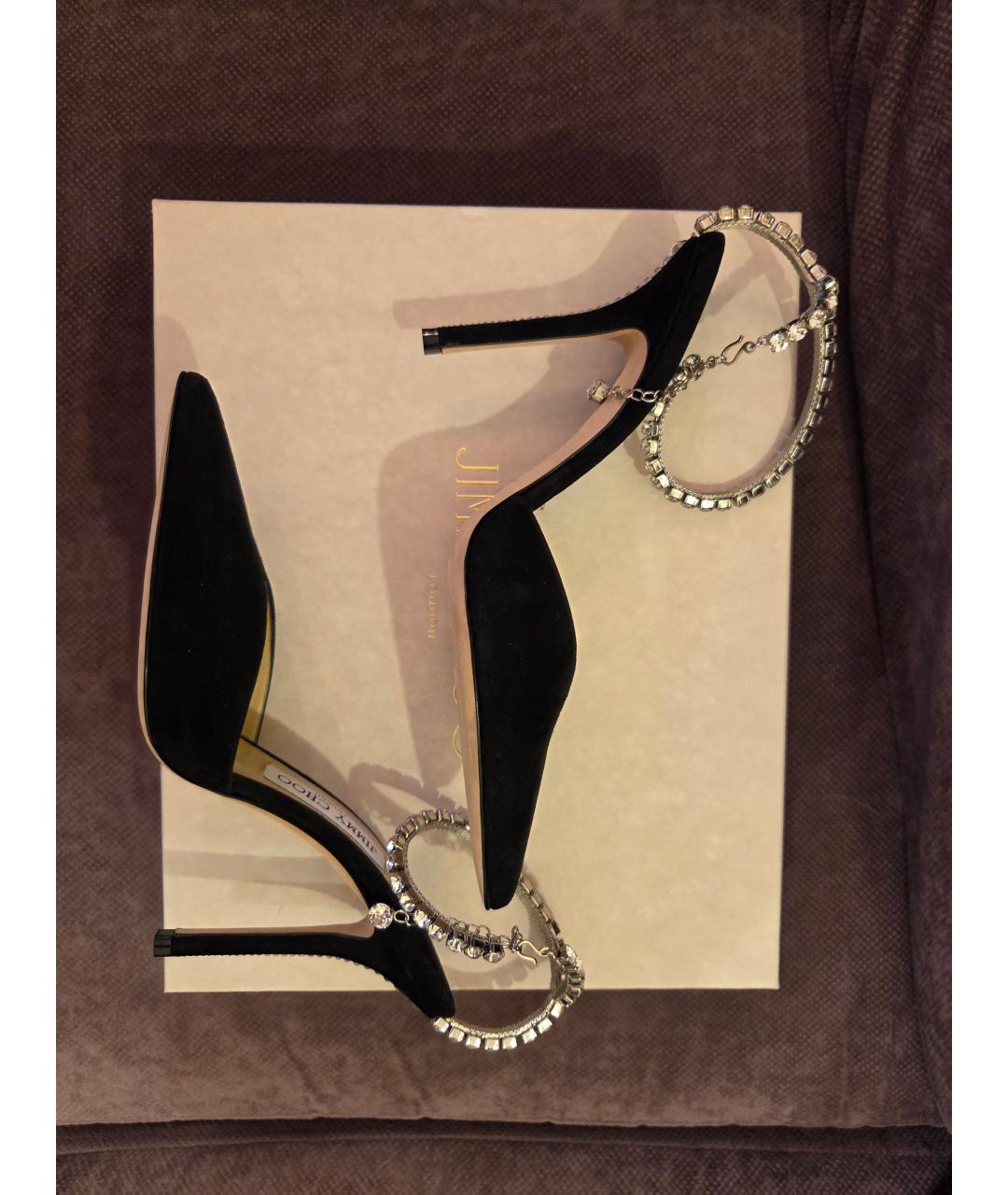 JIMMY CHOO Черные кожаные туфли, фото 8