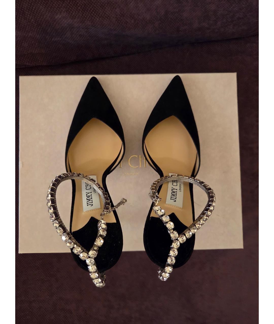 JIMMY CHOO Черные кожаные туфли, фото 3