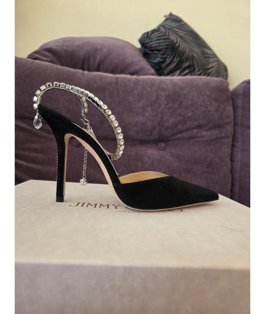 JIMMY CHOO Черные кожаные туфли, фото 10
