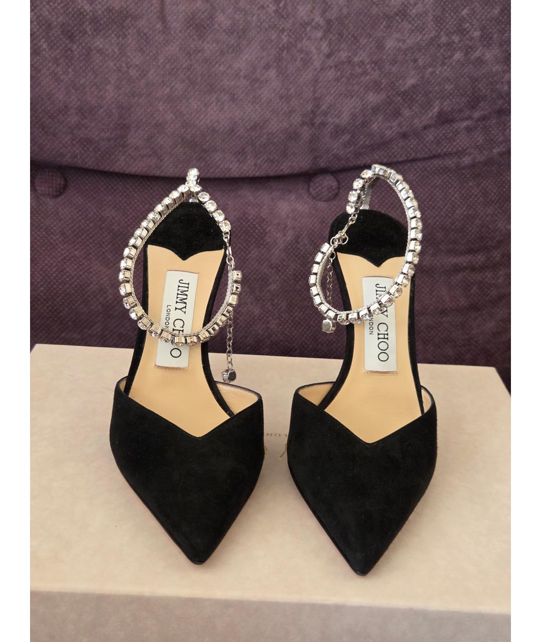 JIMMY CHOO Черные кожаные туфли, фото 9