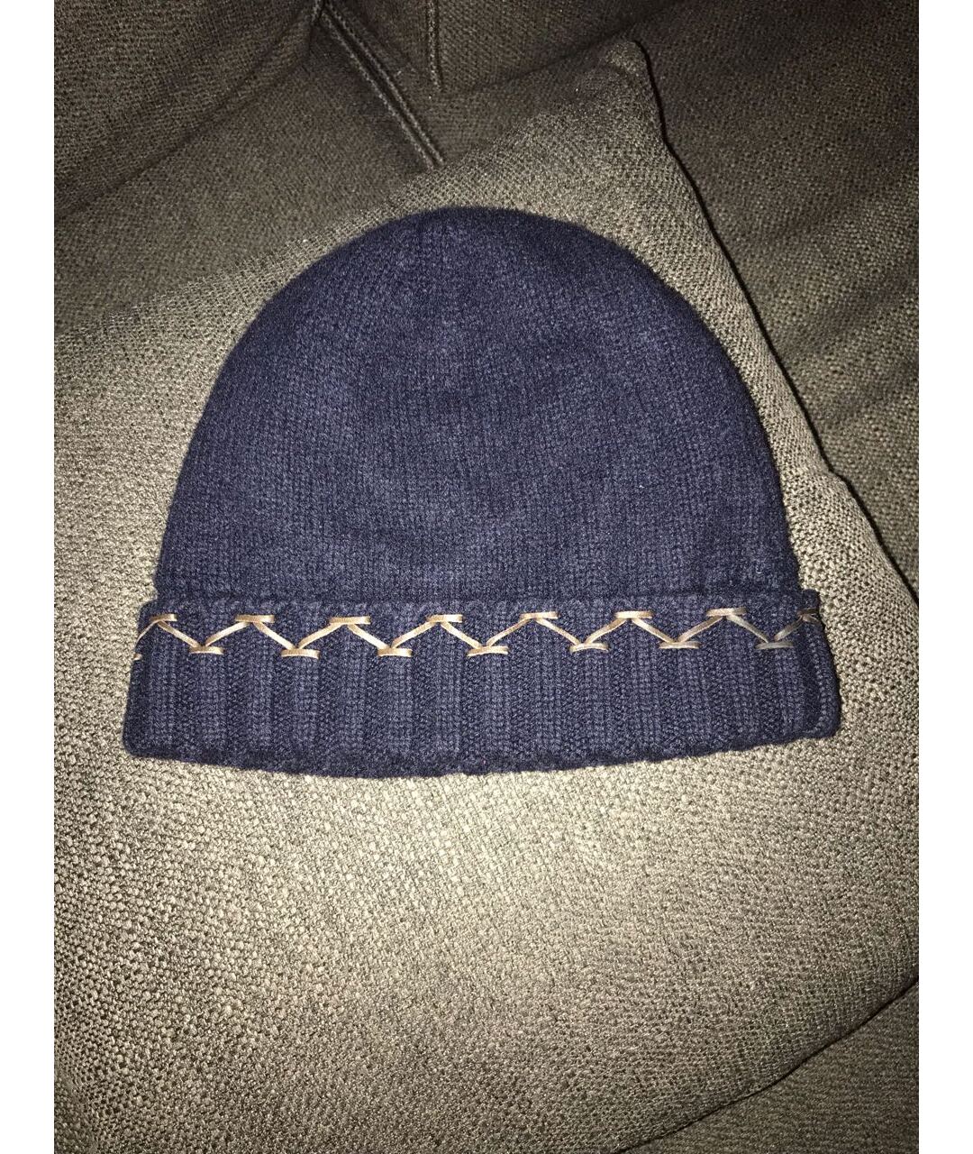 BRIONI Синяя кашемировая шапка, фото 2