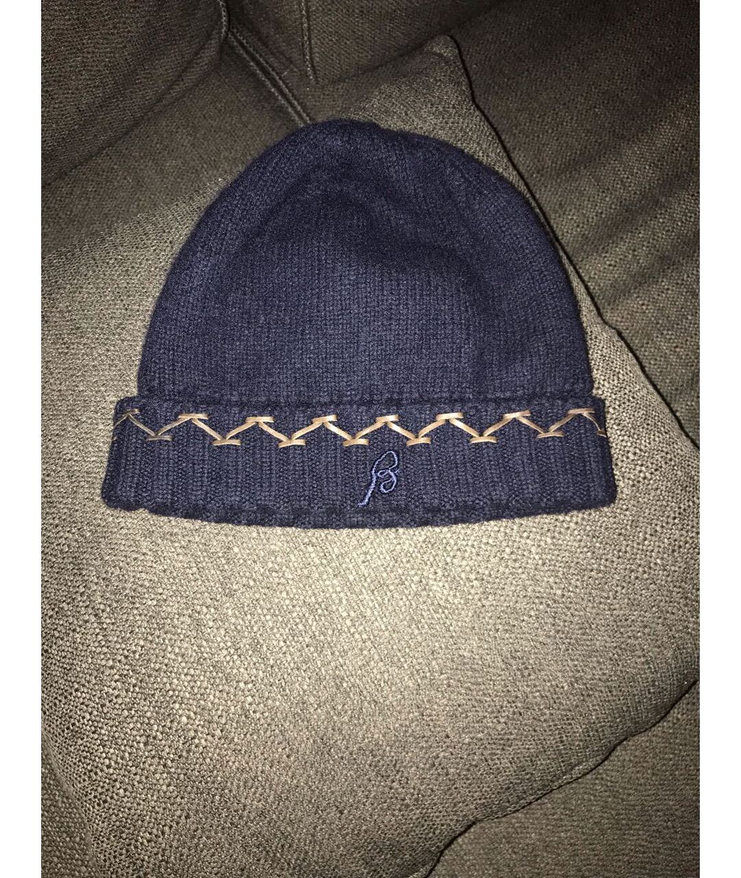 BRIONI Синяя кашемировая шапка, фото 5