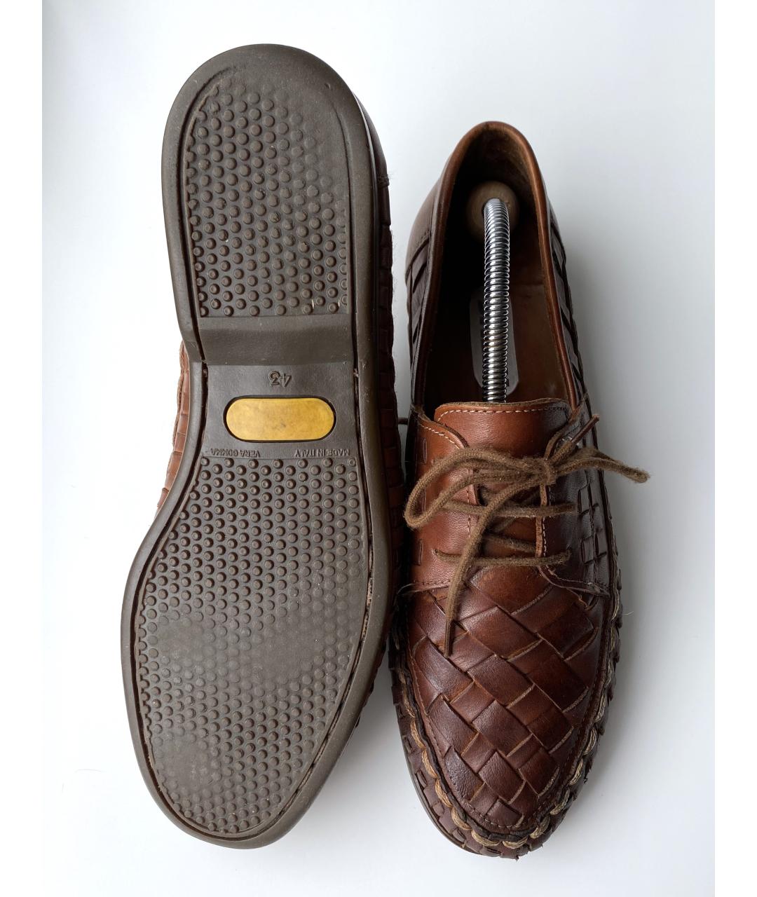 BALLY Коричневые кожаные лоферы, фото 4