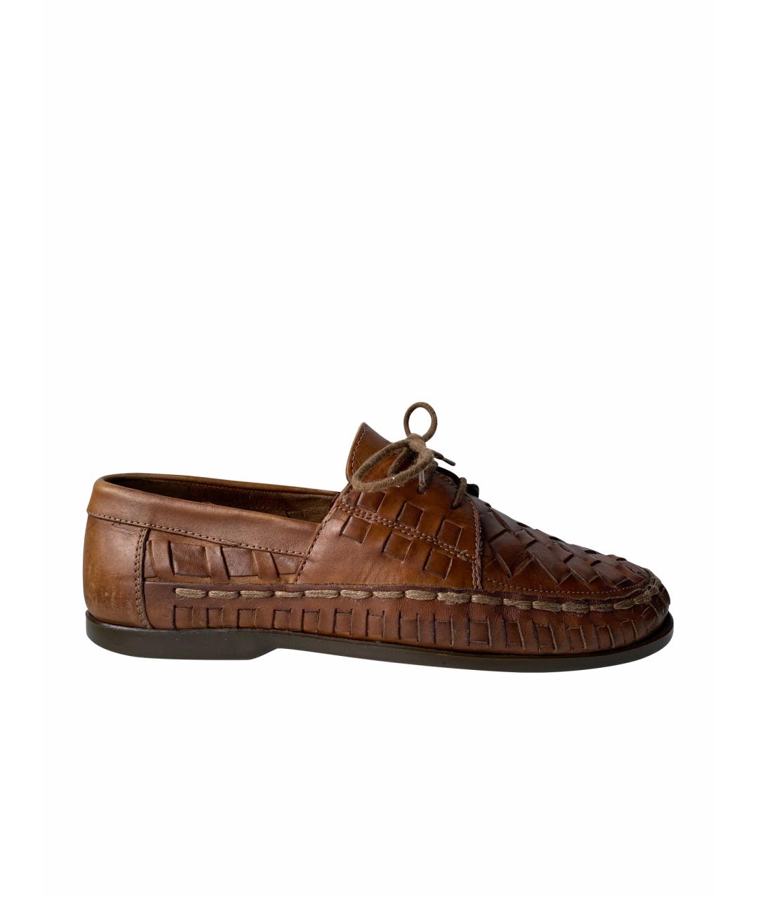BALLY Коричневые кожаные лоферы, фото 1