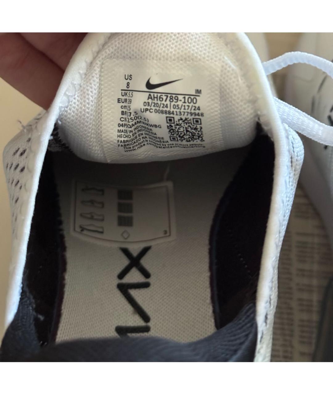 NIKE Белые текстильные кроссовки, фото 5