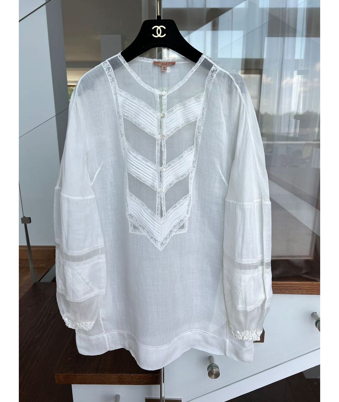 ERMANNO SCERVINO Белая рубашка, фото 9