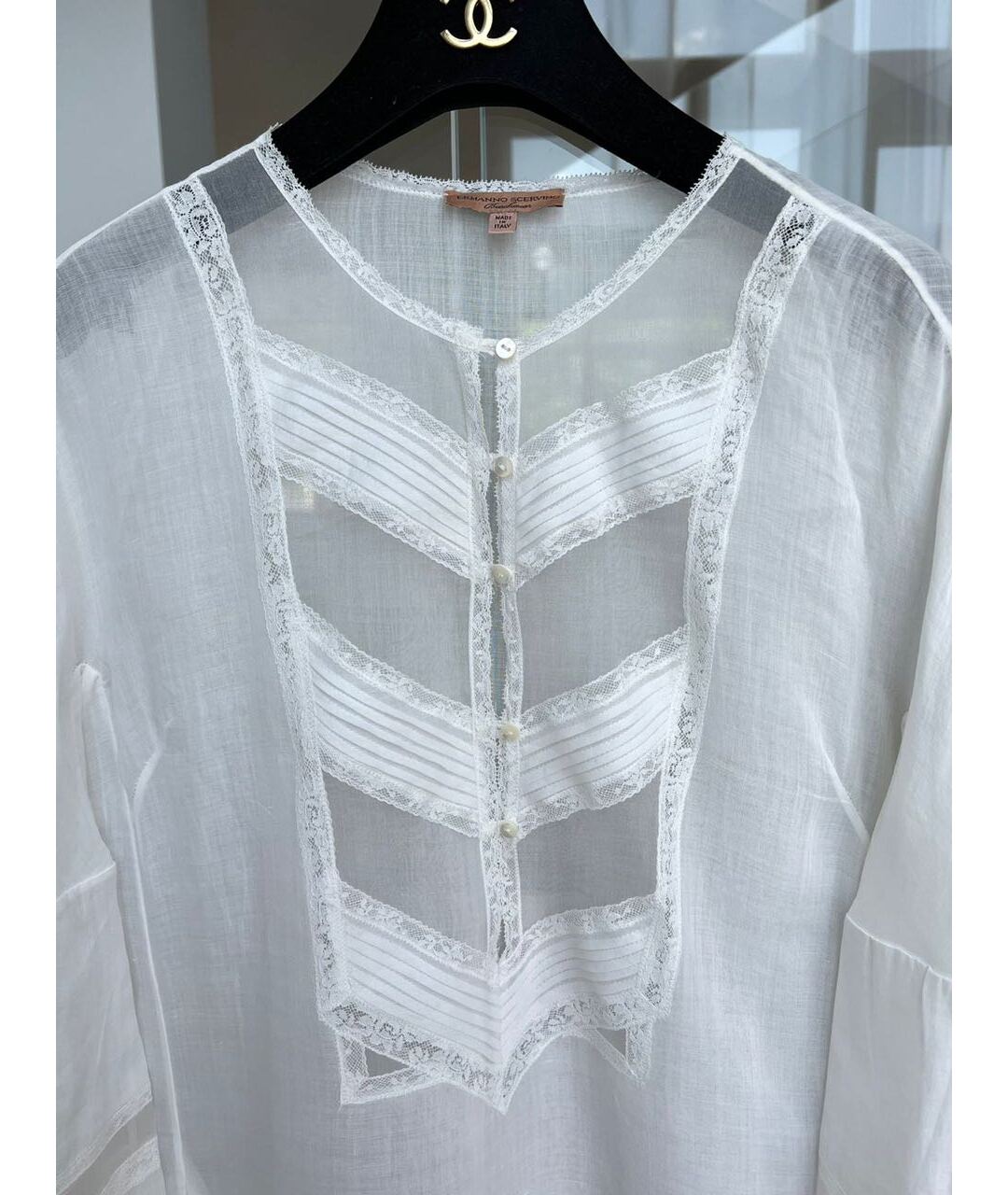 ERMANNO SCERVINO Белая рубашка, фото 3