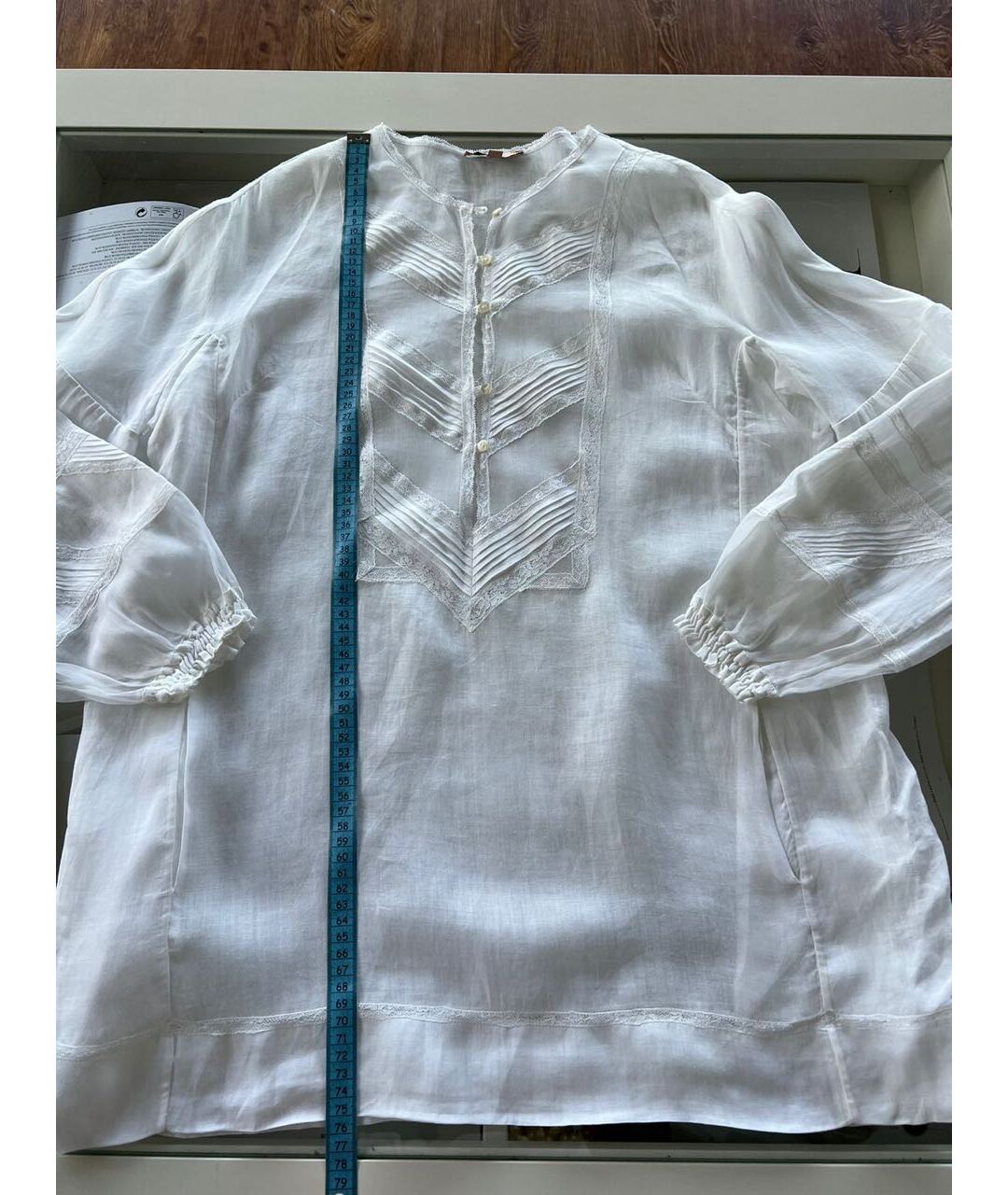 ERMANNO SCERVINO Белая рубашка, фото 7
