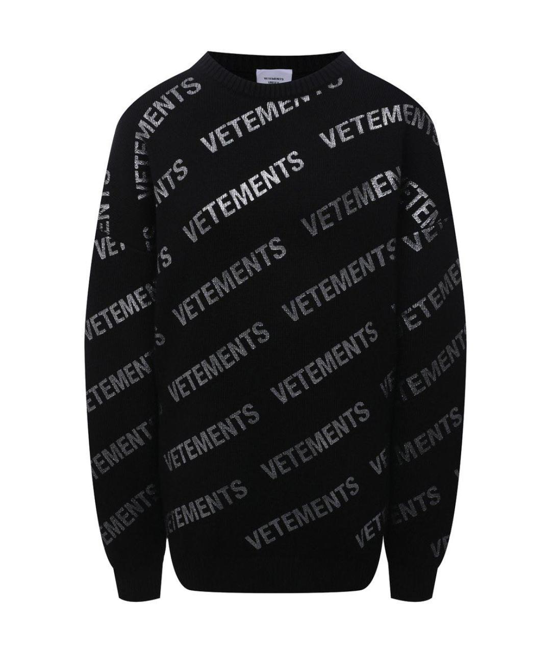 VETEMENTS Черный джемпер / свитер, фото 1